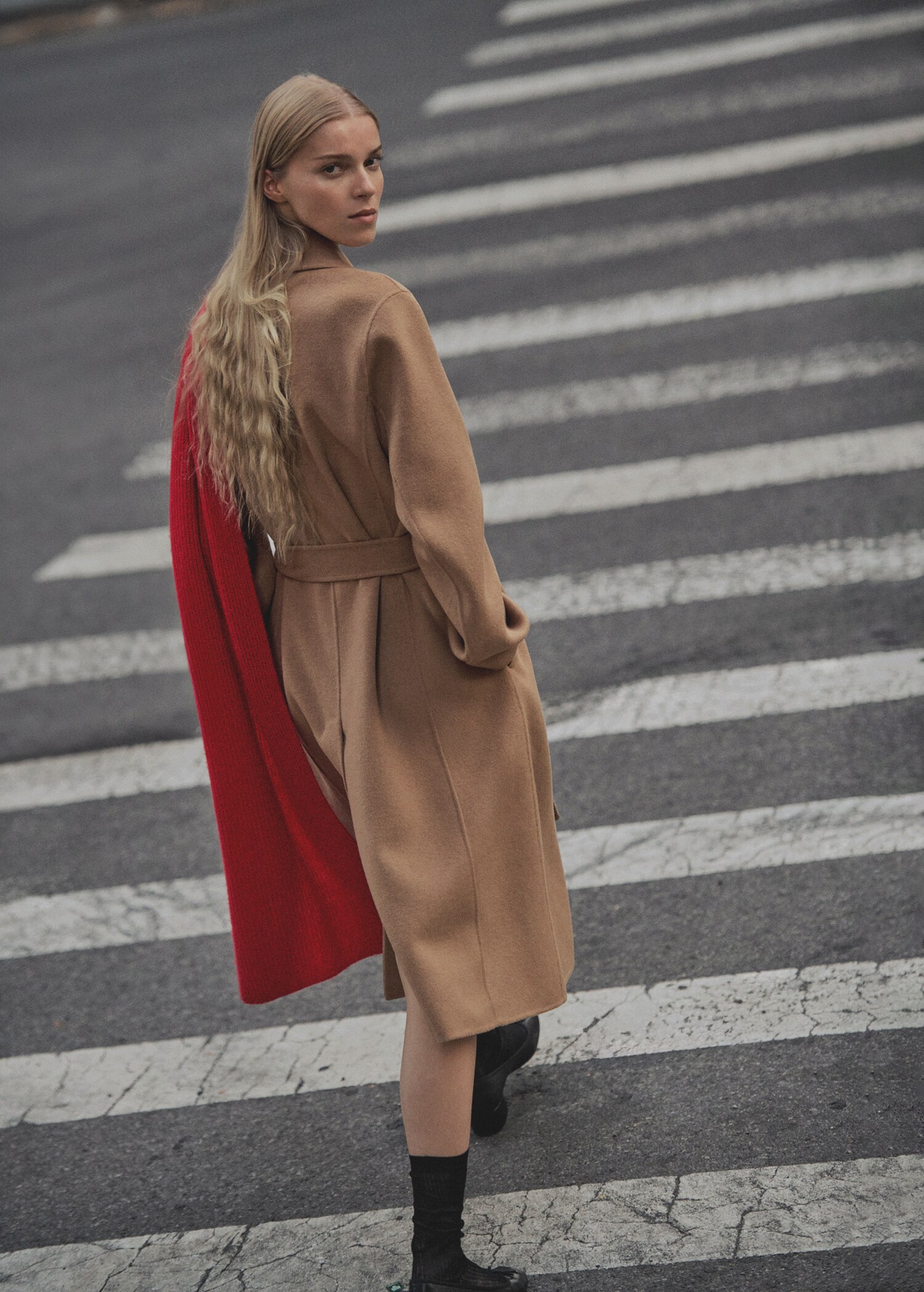 Bufanda cashmere lana - Plano general