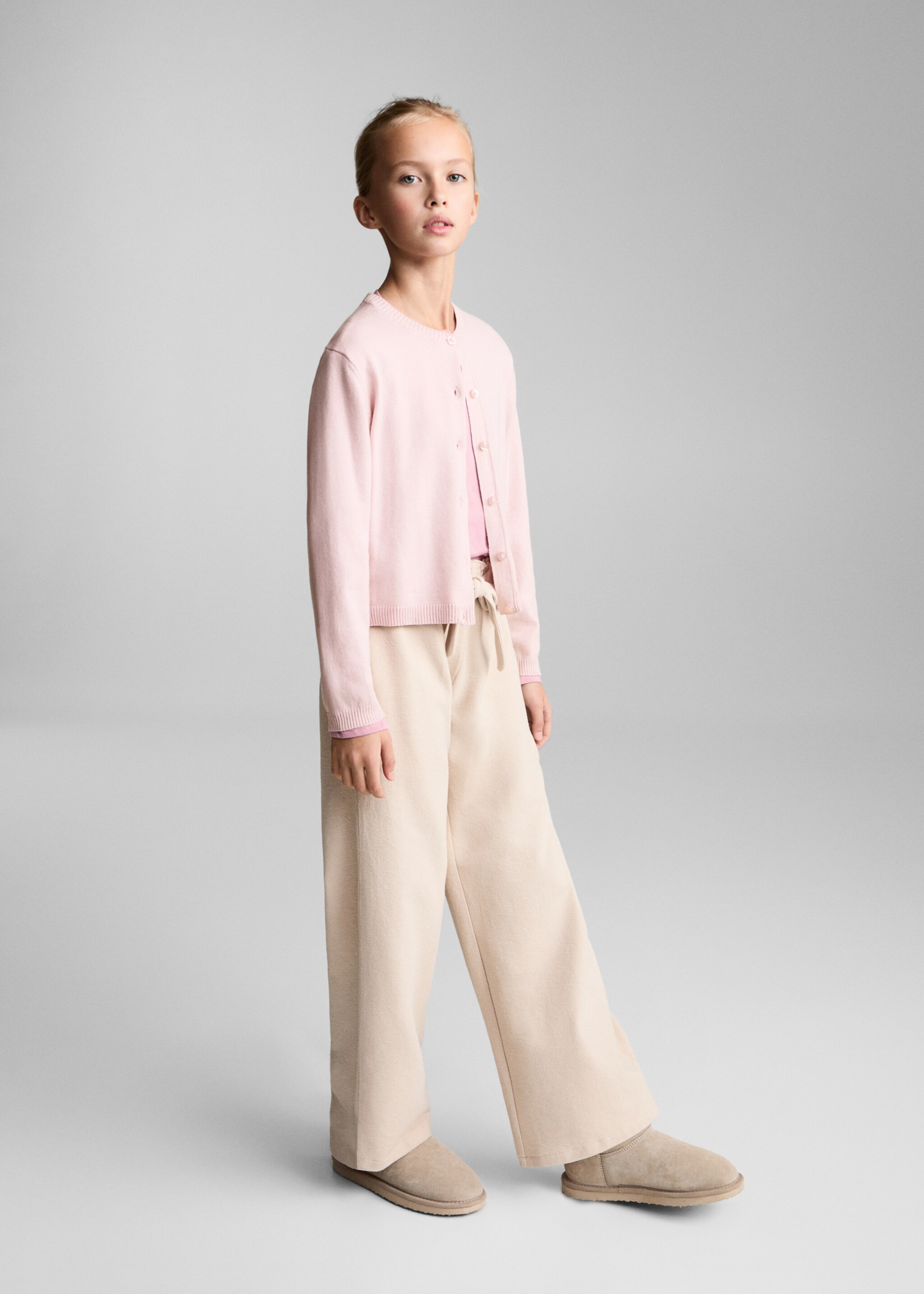 Cotton-blend cardigan - General plane