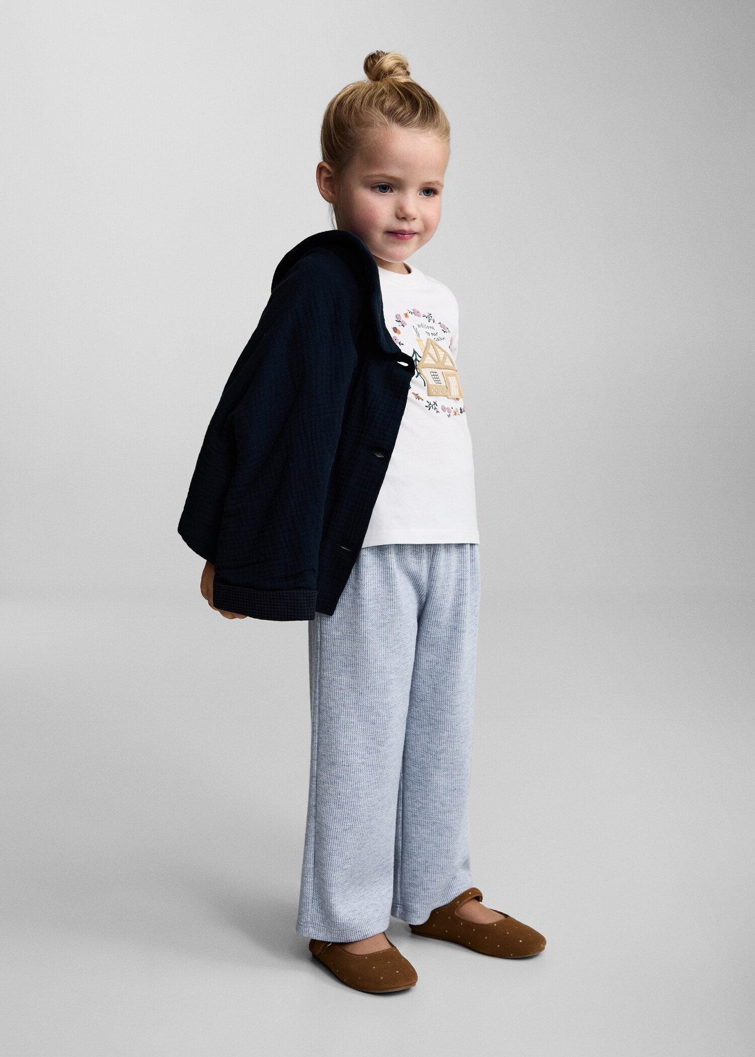 Knitted culotte trousers - General plane
