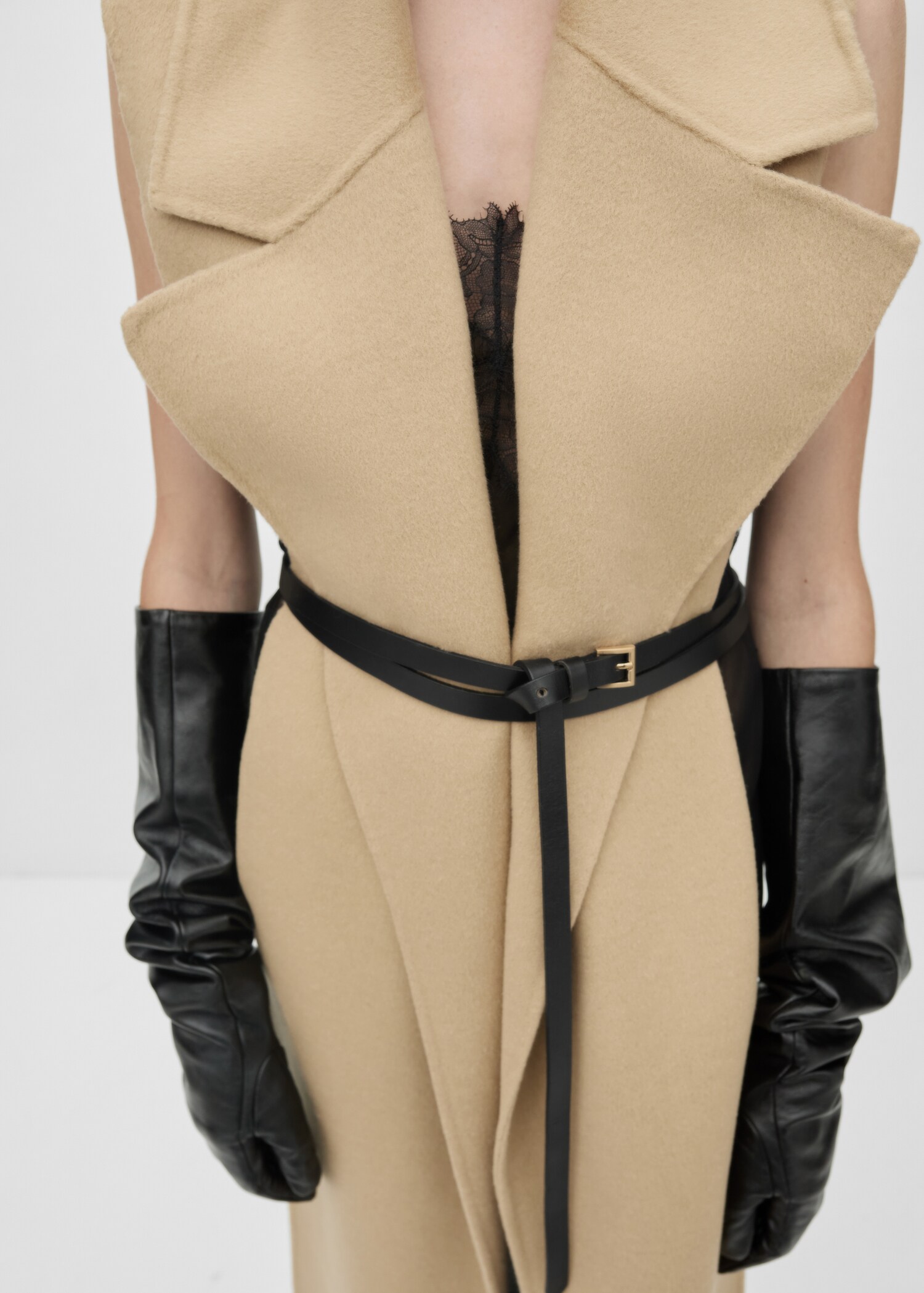 Ceinture fine 100 % cuir double tour - Plan général