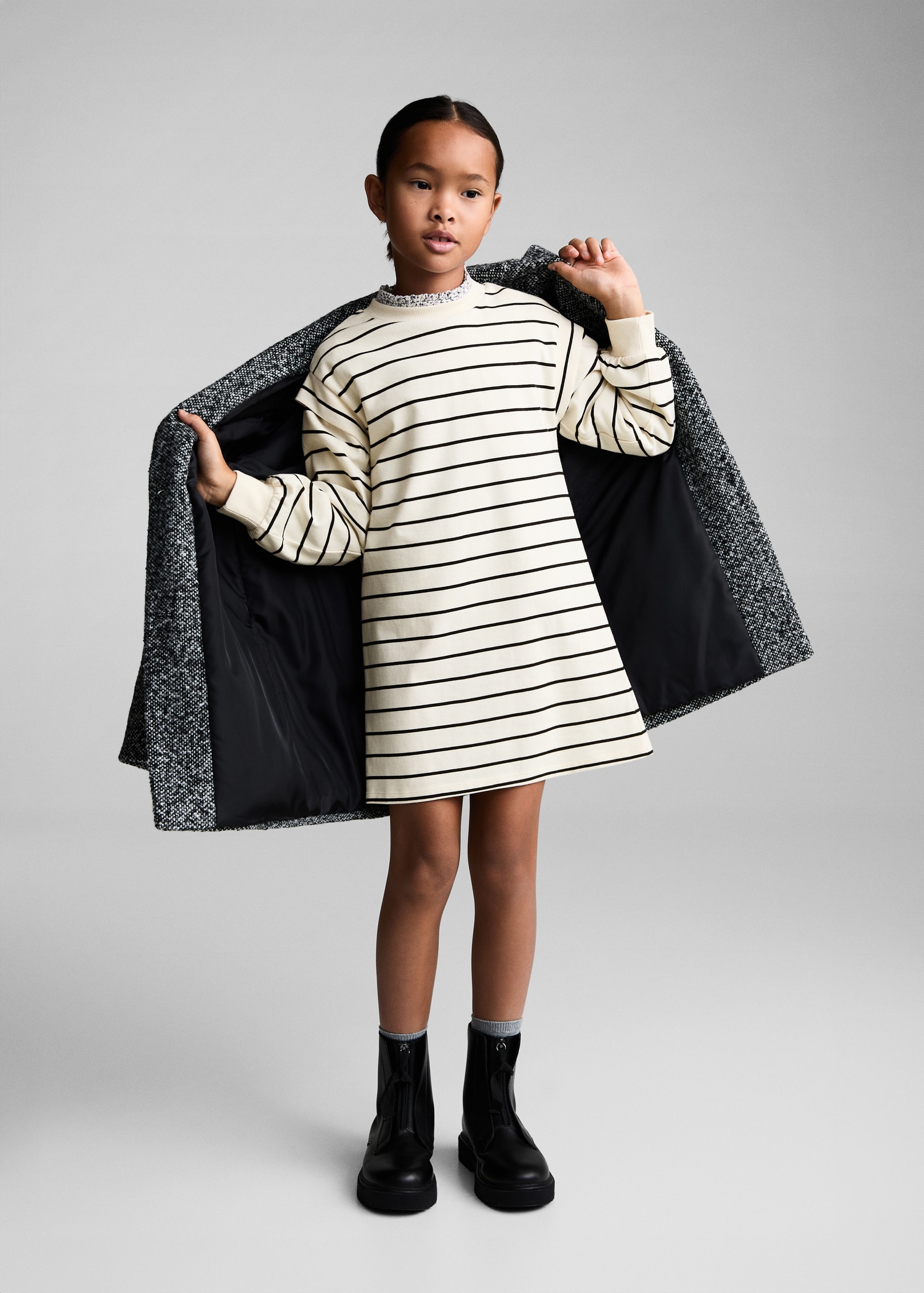 Striped cotton dress - General plane