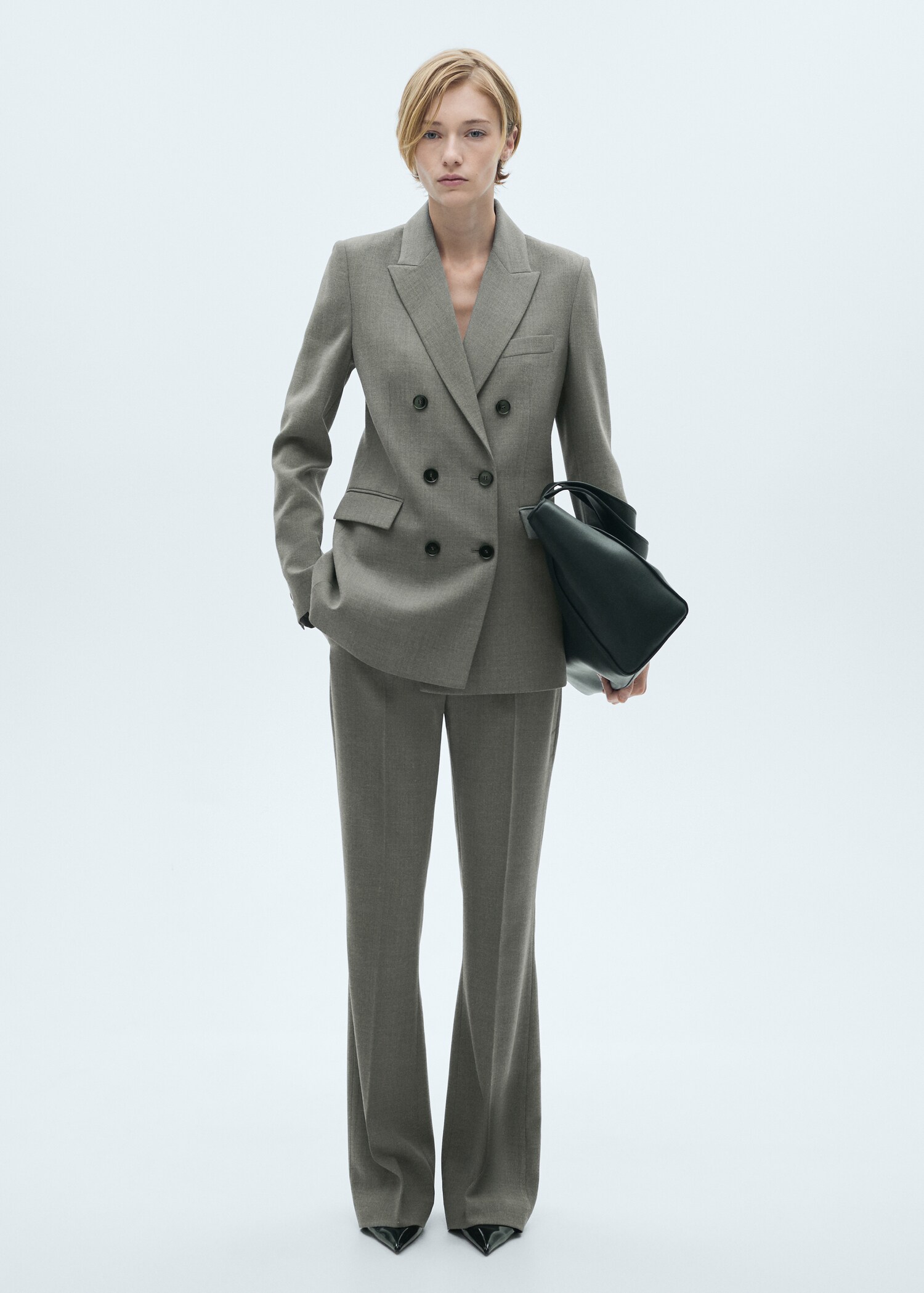 Flared suit trousers - General plane