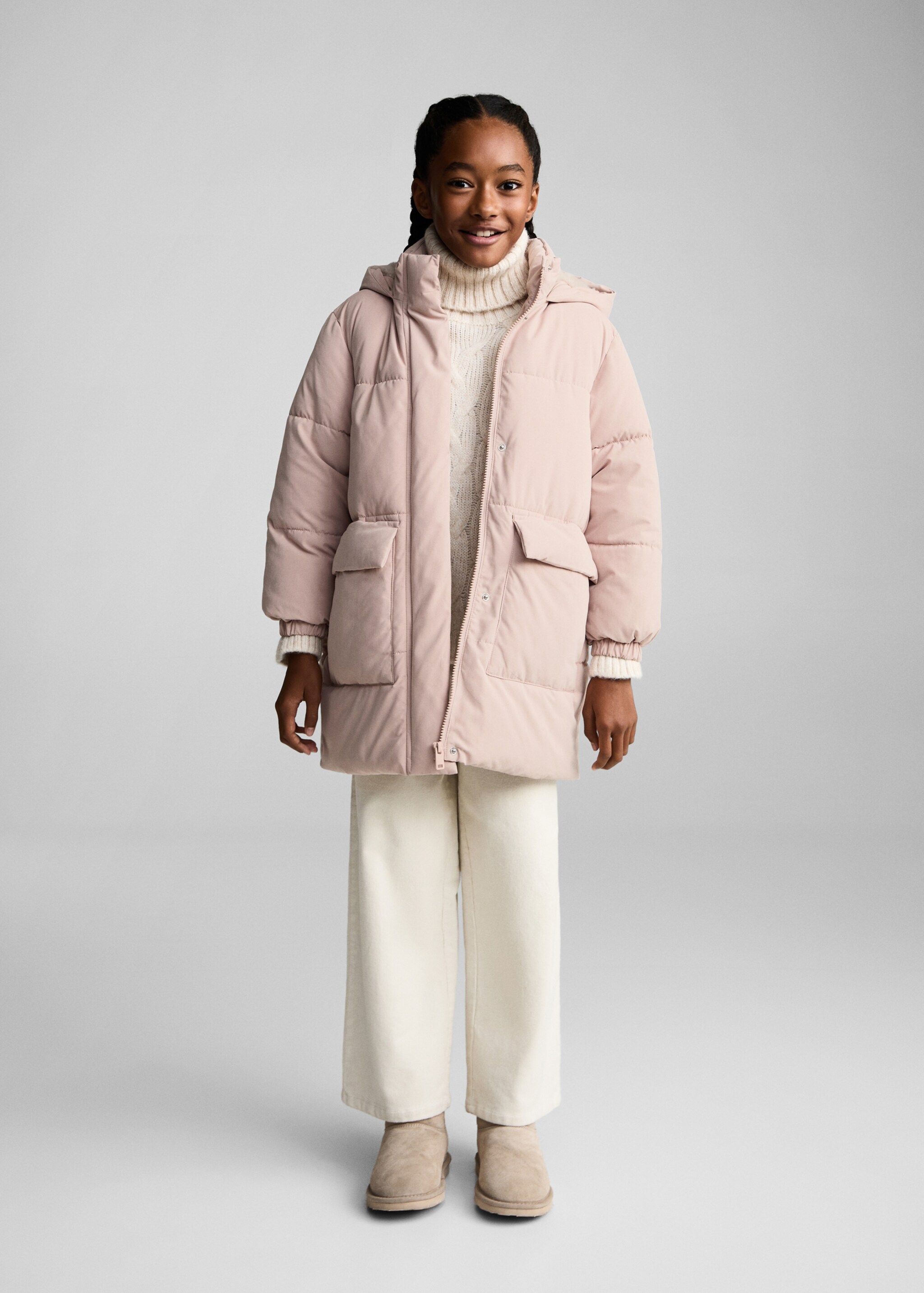 Anorak acolchado bolsillos - Plano general
