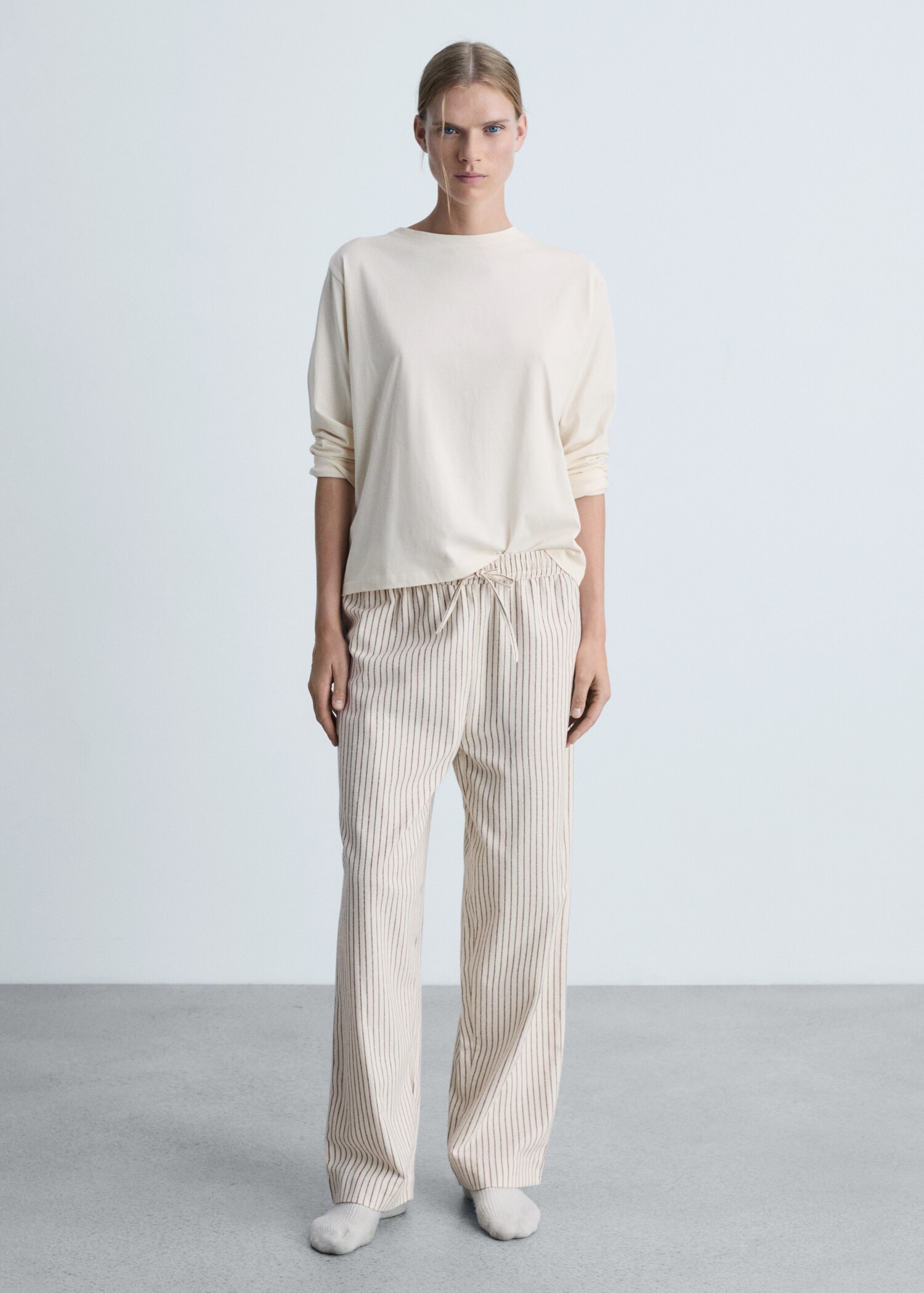 Pyjama deux pièces flanelle - Plan général