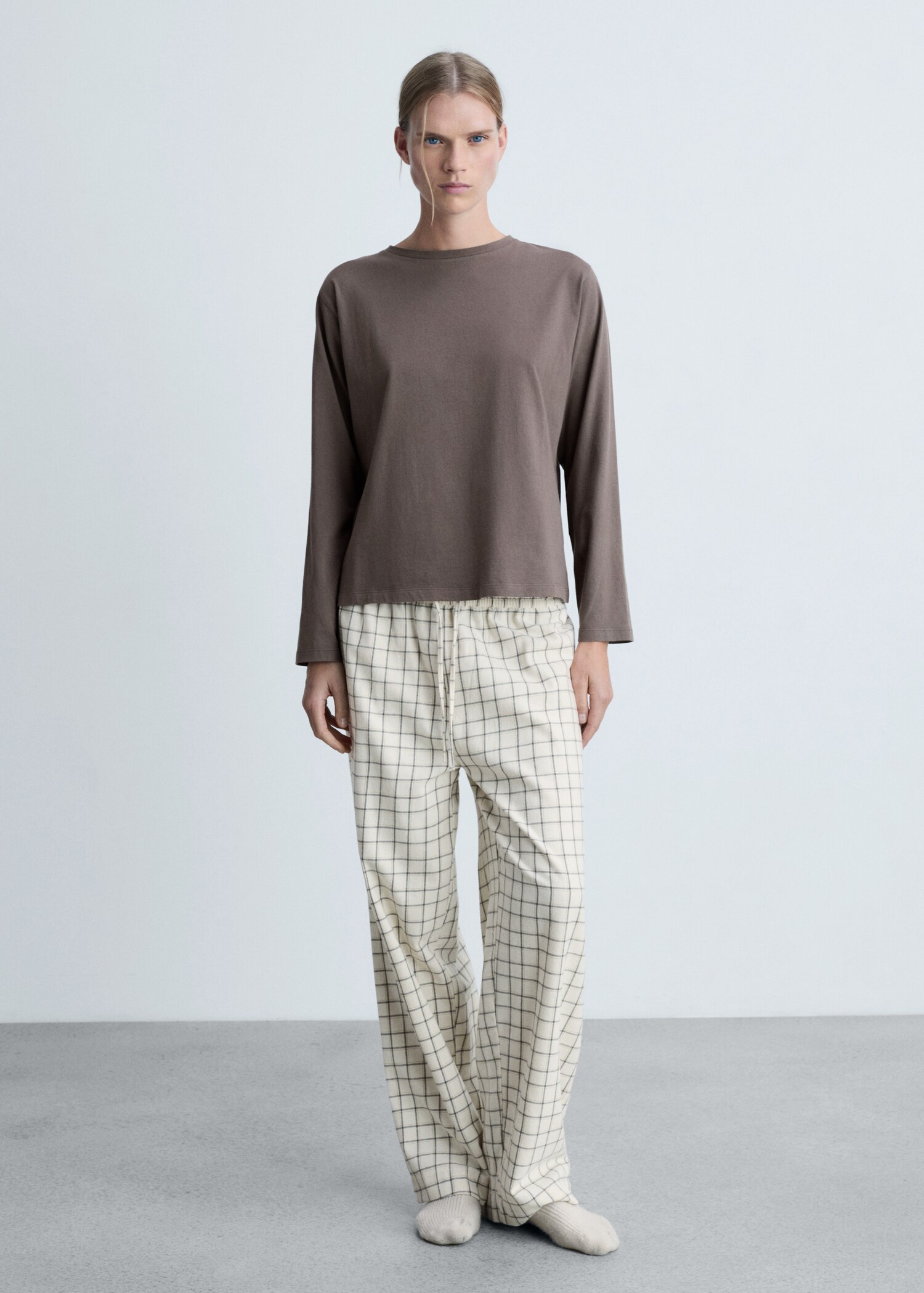 Pyjama deux pièces flanelle - Plan général