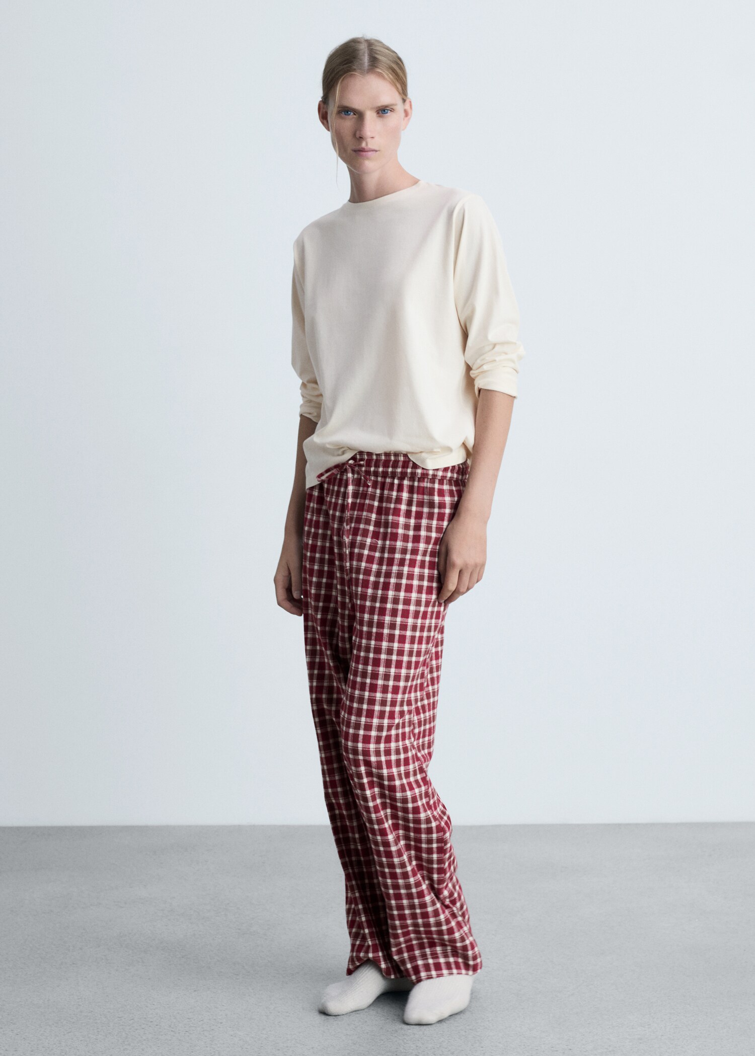 Pyjama deux pièces flanelle - Plan général