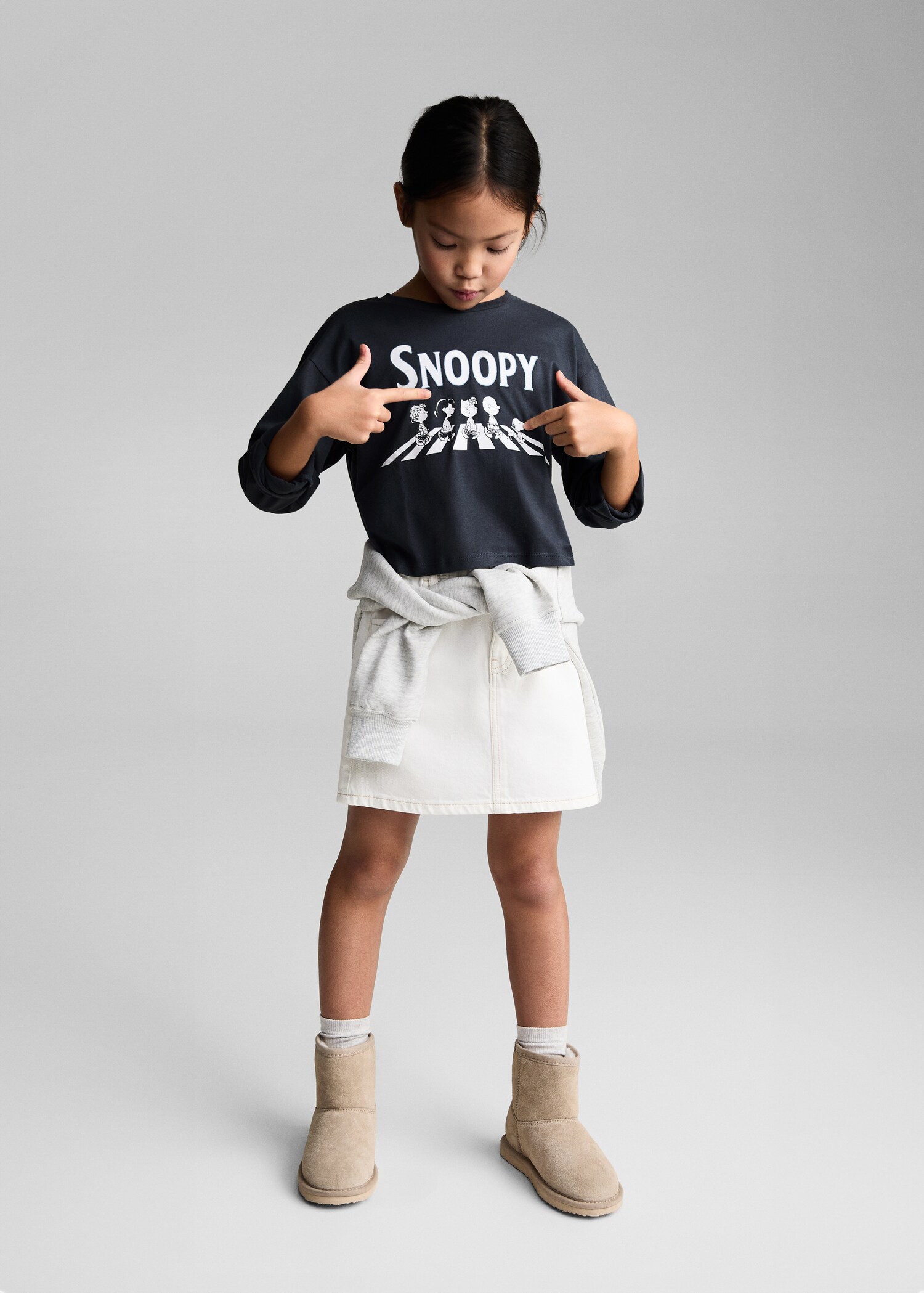 T-shirt manches longues Snoopy - Plan général
