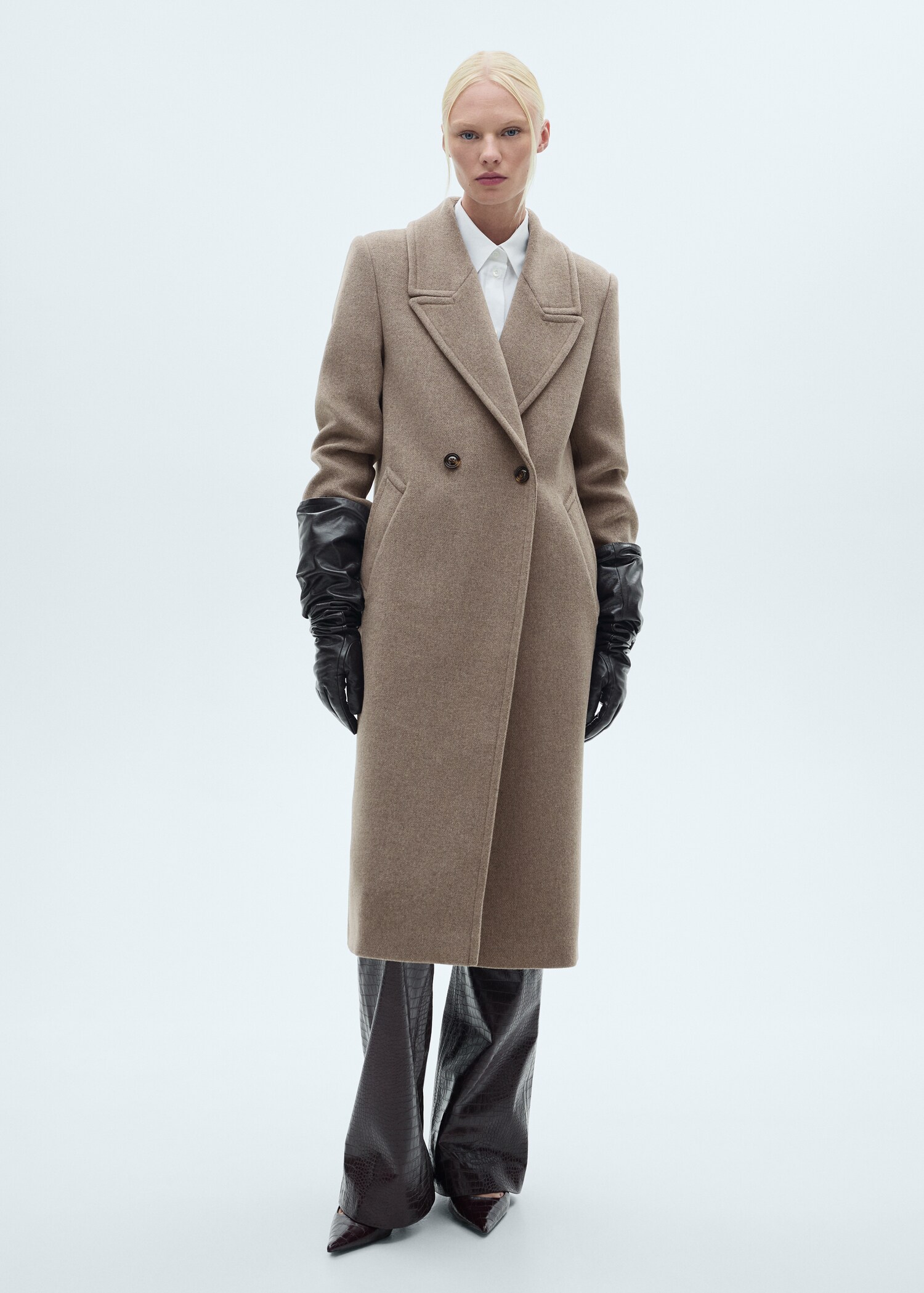 Manteau laine revers - Plan général