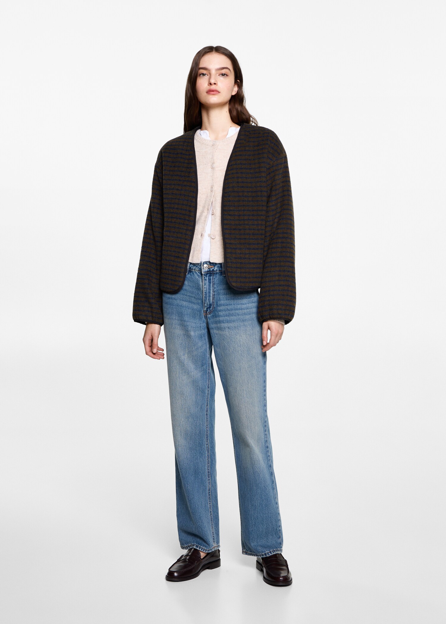 Checked texture jacket - General plane