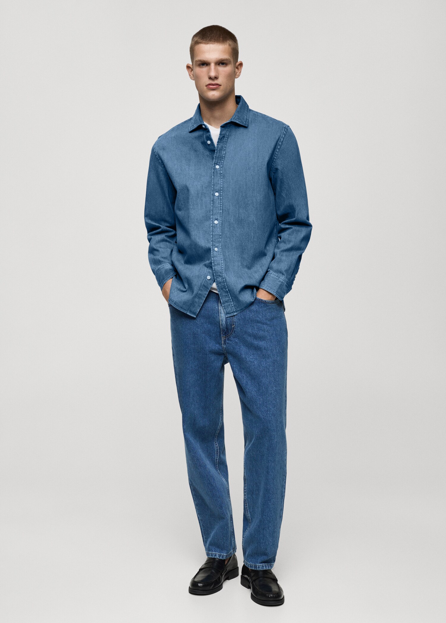 Camisa vaquera regular fit - Plano general