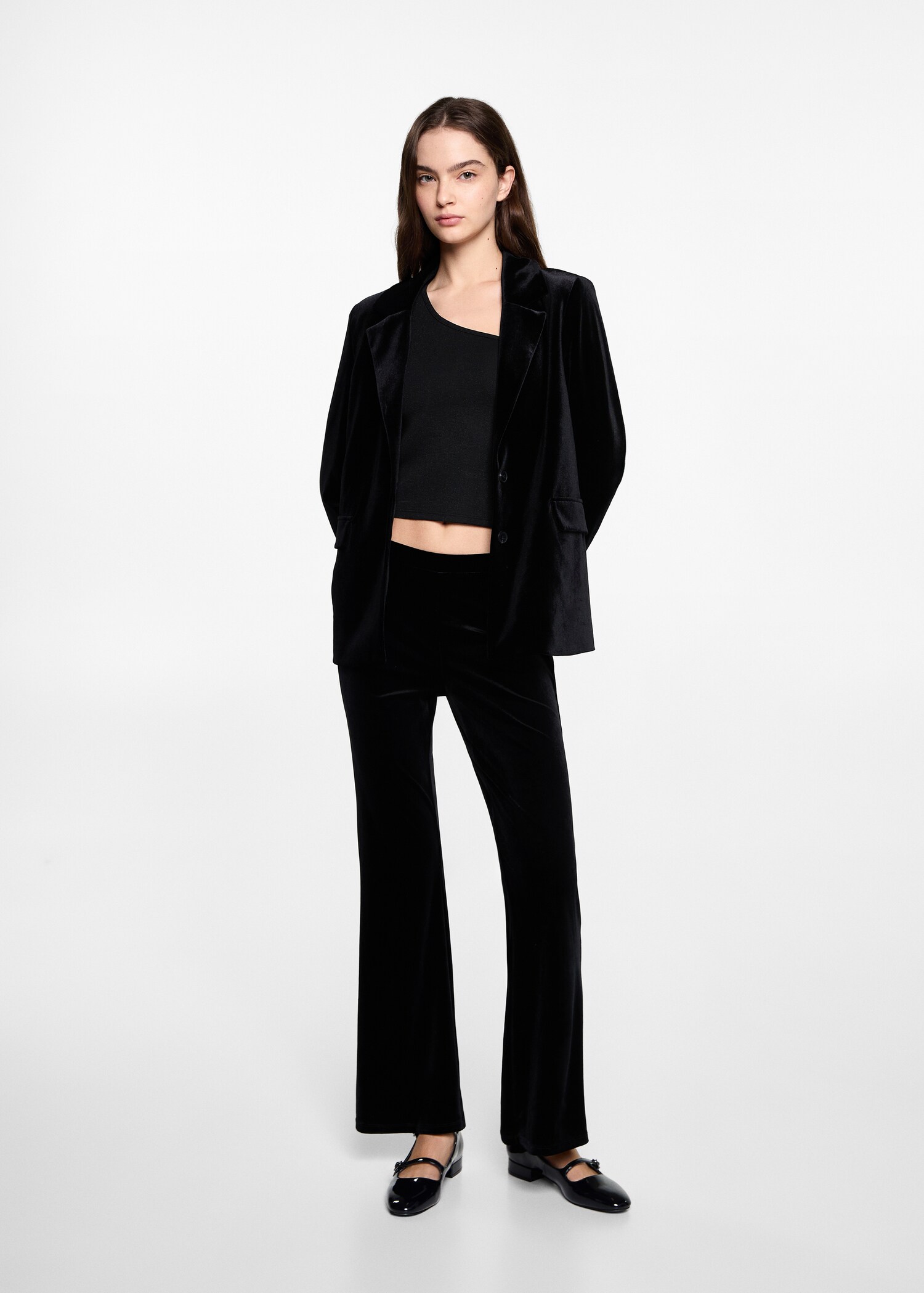 Velvet blazer - General plane
