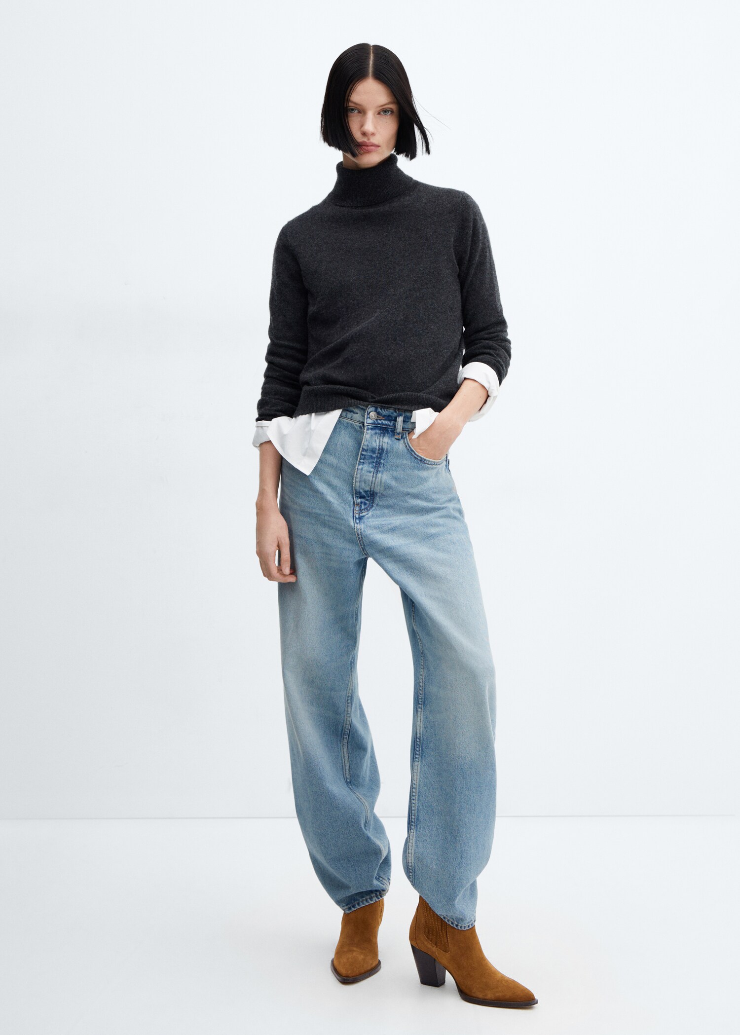 Bottine talon suède - Plan général