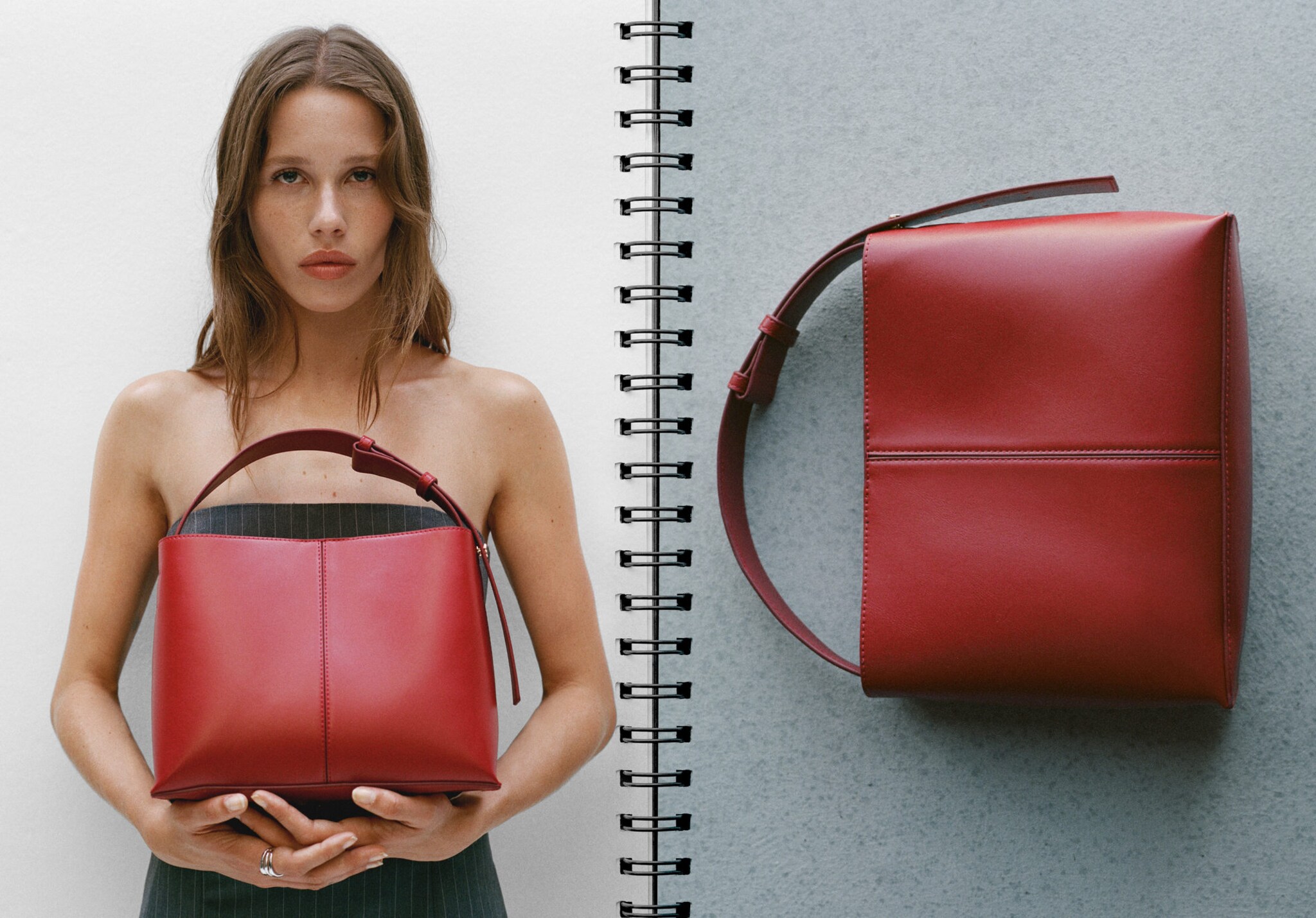 Mini-shopper shoulder bag - Panoramic plane