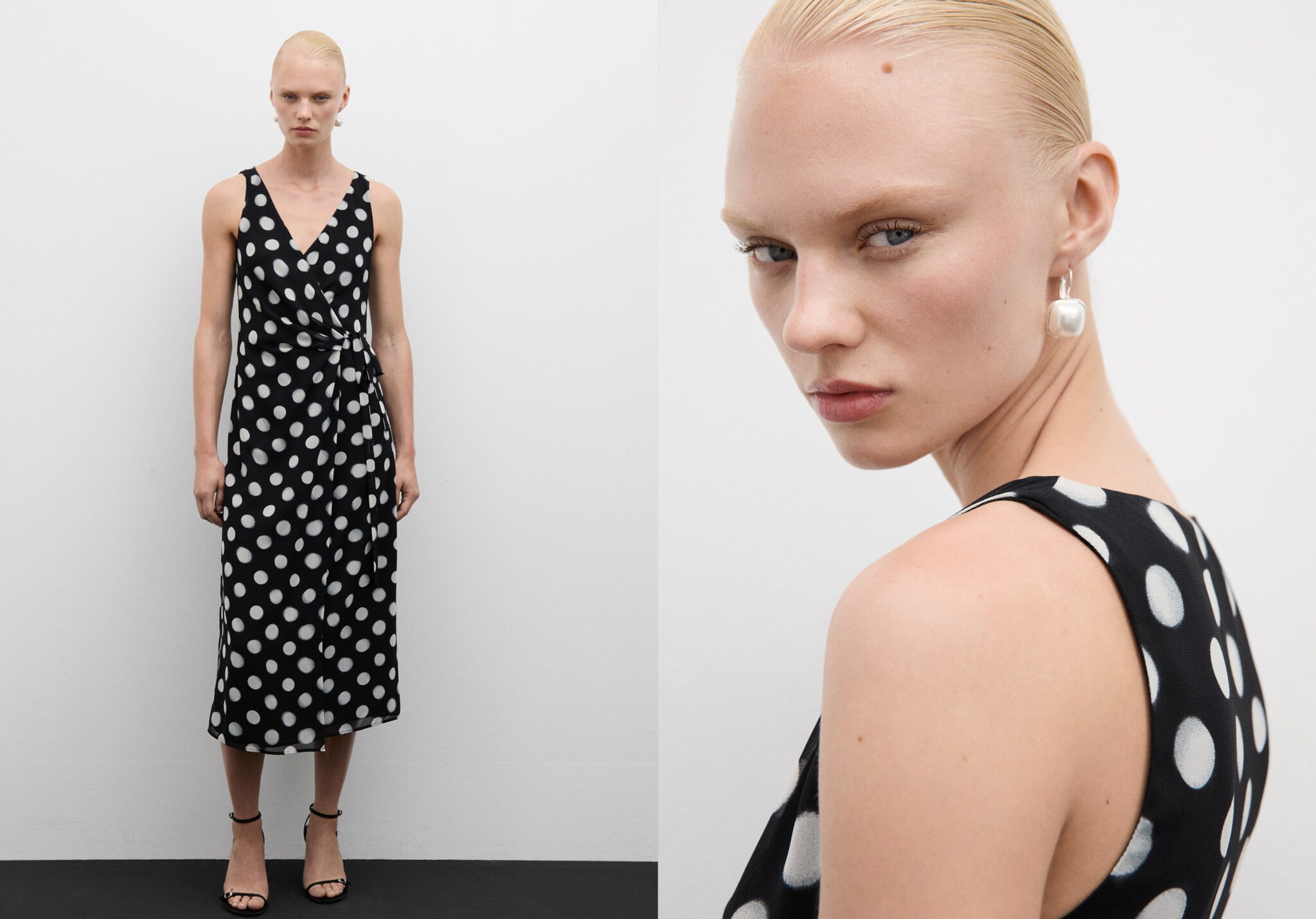 Cross dress with polka-dots - Panoramic plane