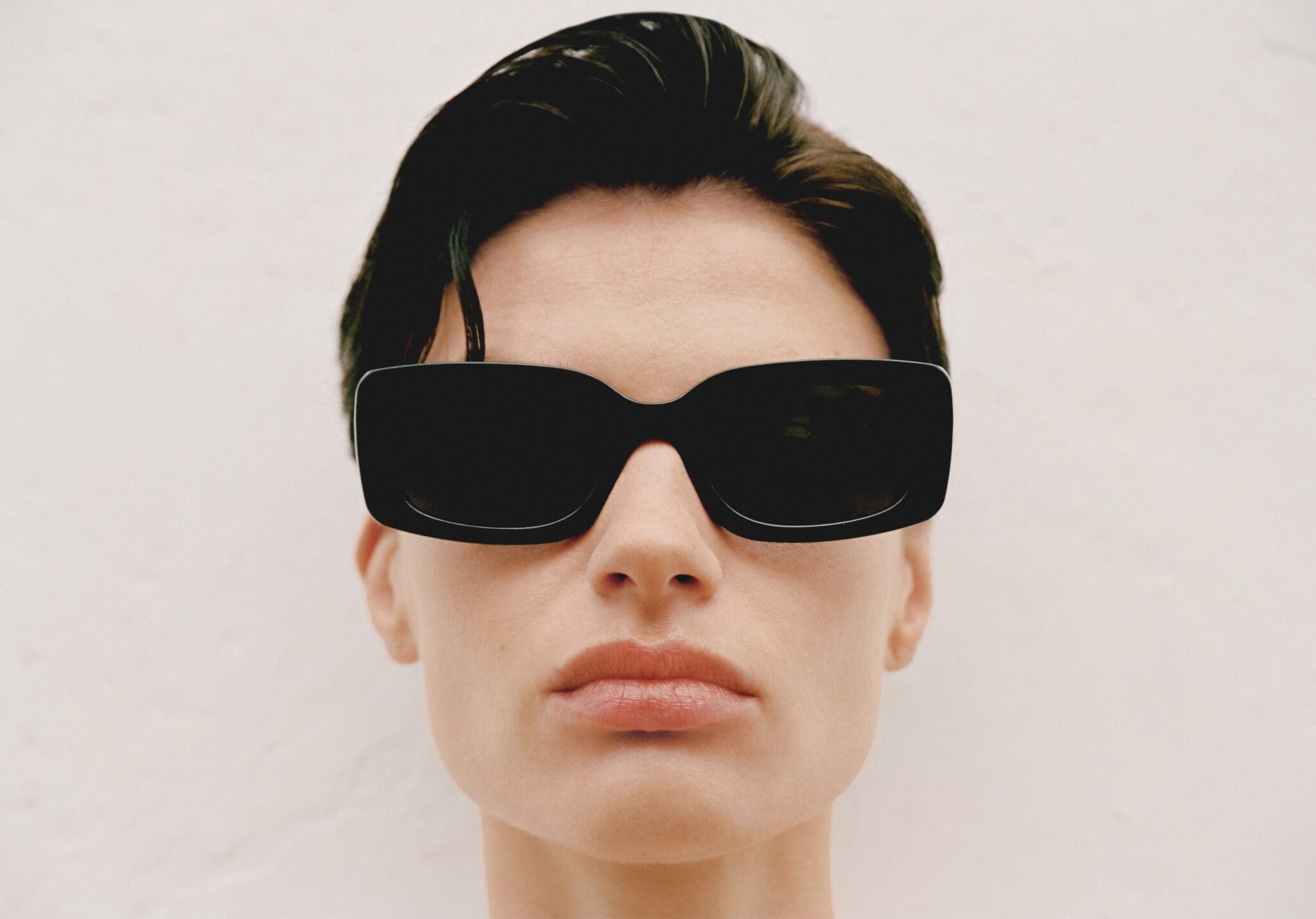 Resin frame sunglasses - Panoramic plane