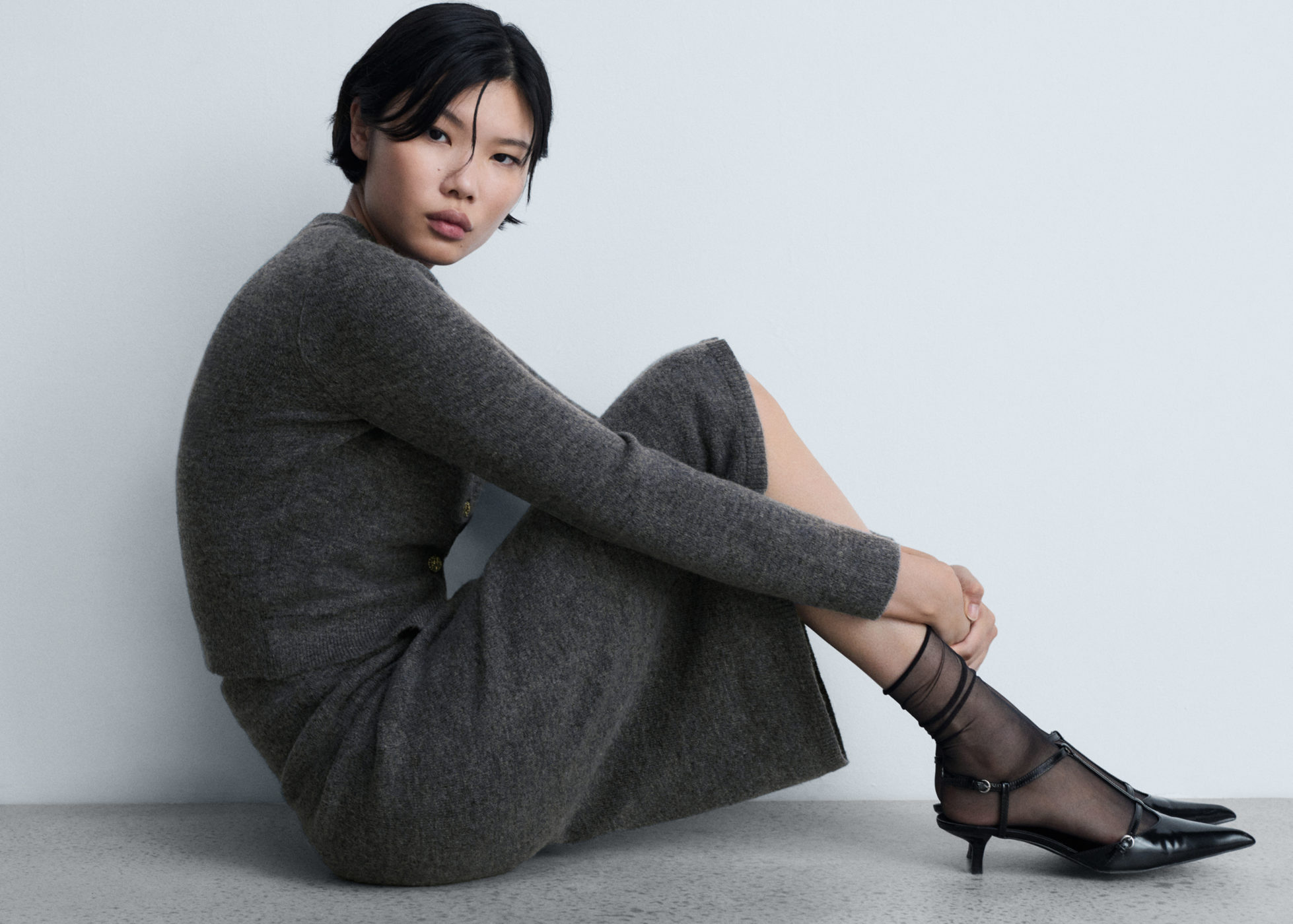 Flared knitted skirt - Panoramic plane