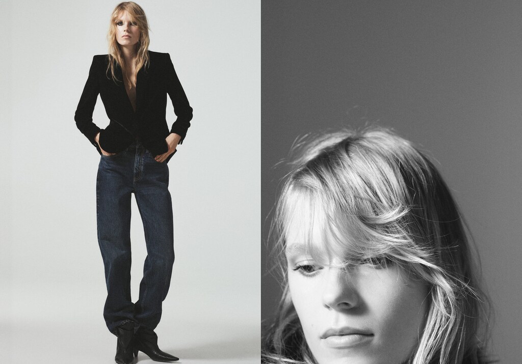 Structured velvet blazer