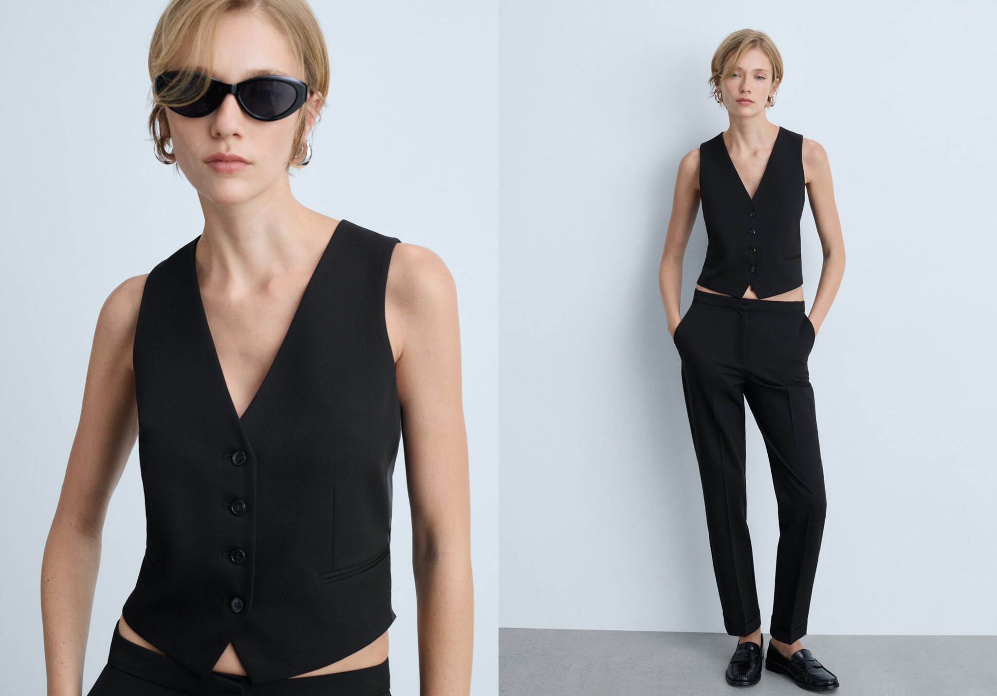 Gilet costume boutons - Plan panoramique