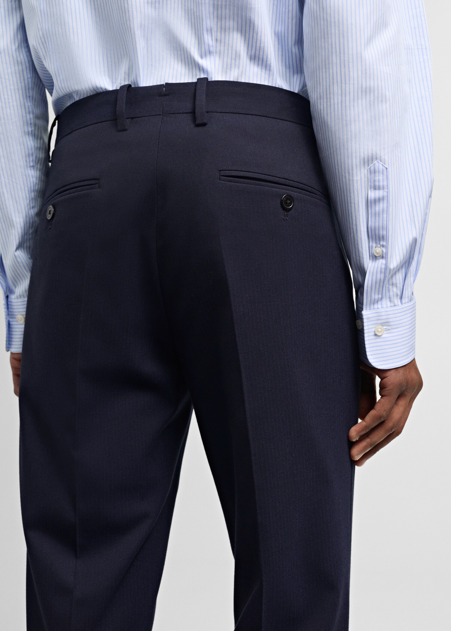 Pantalón traje slim fit tejido comfort stretch - Detalle del artículo 3