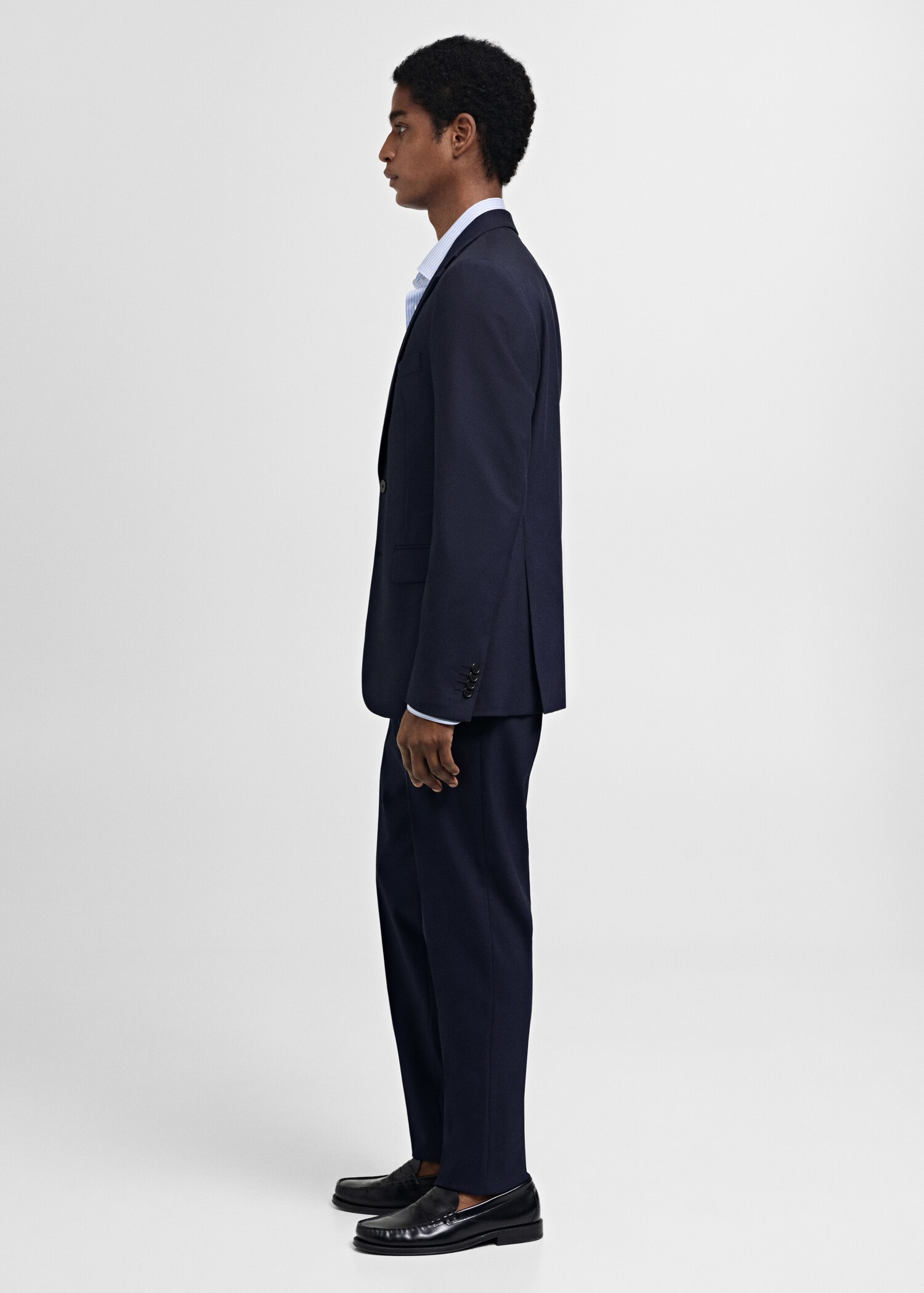 Pantalón traje slim fit tejido comfort stretch - Detalle del artículo 4