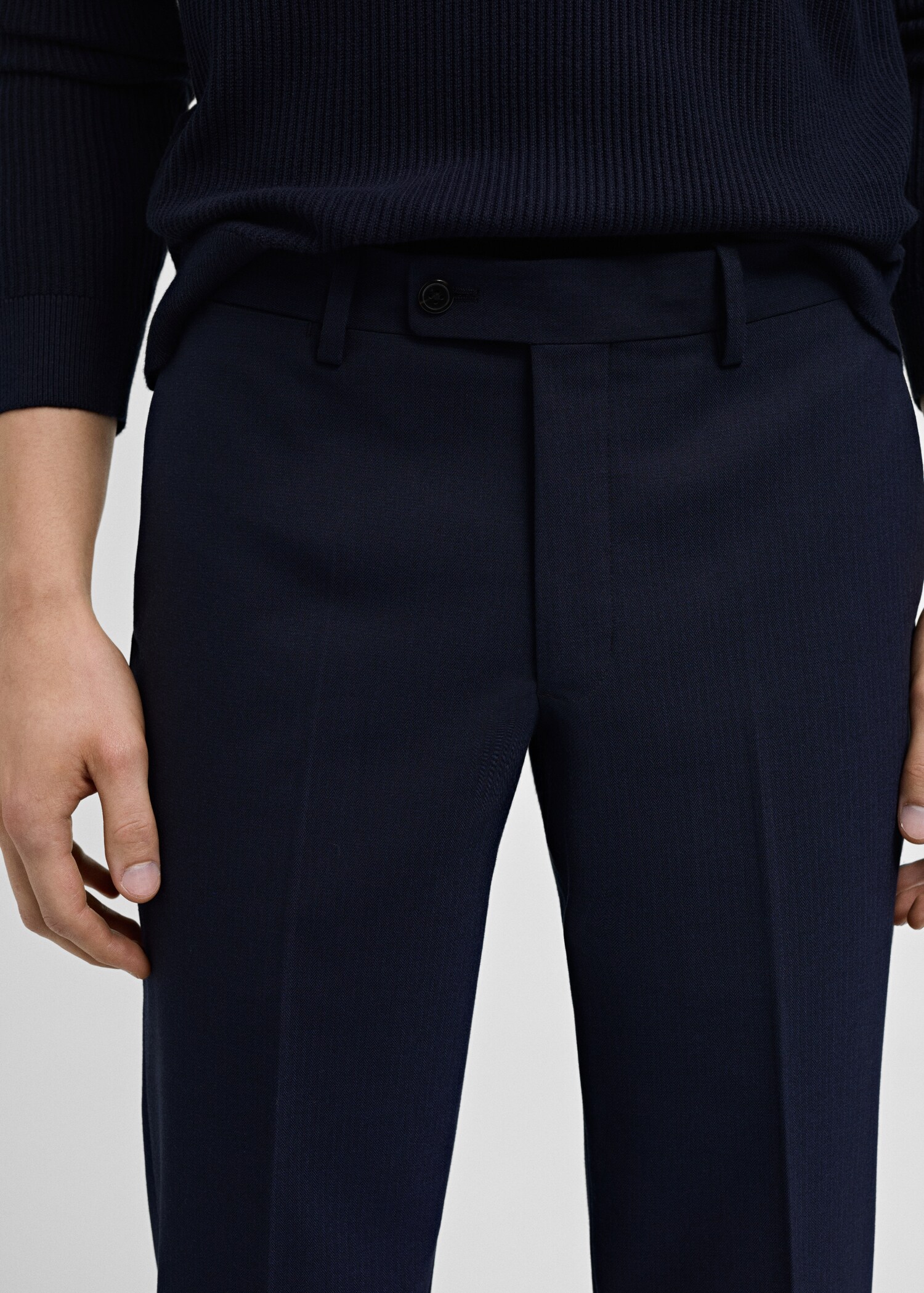 Milan slim-fit suit trousers - Details of the article 3