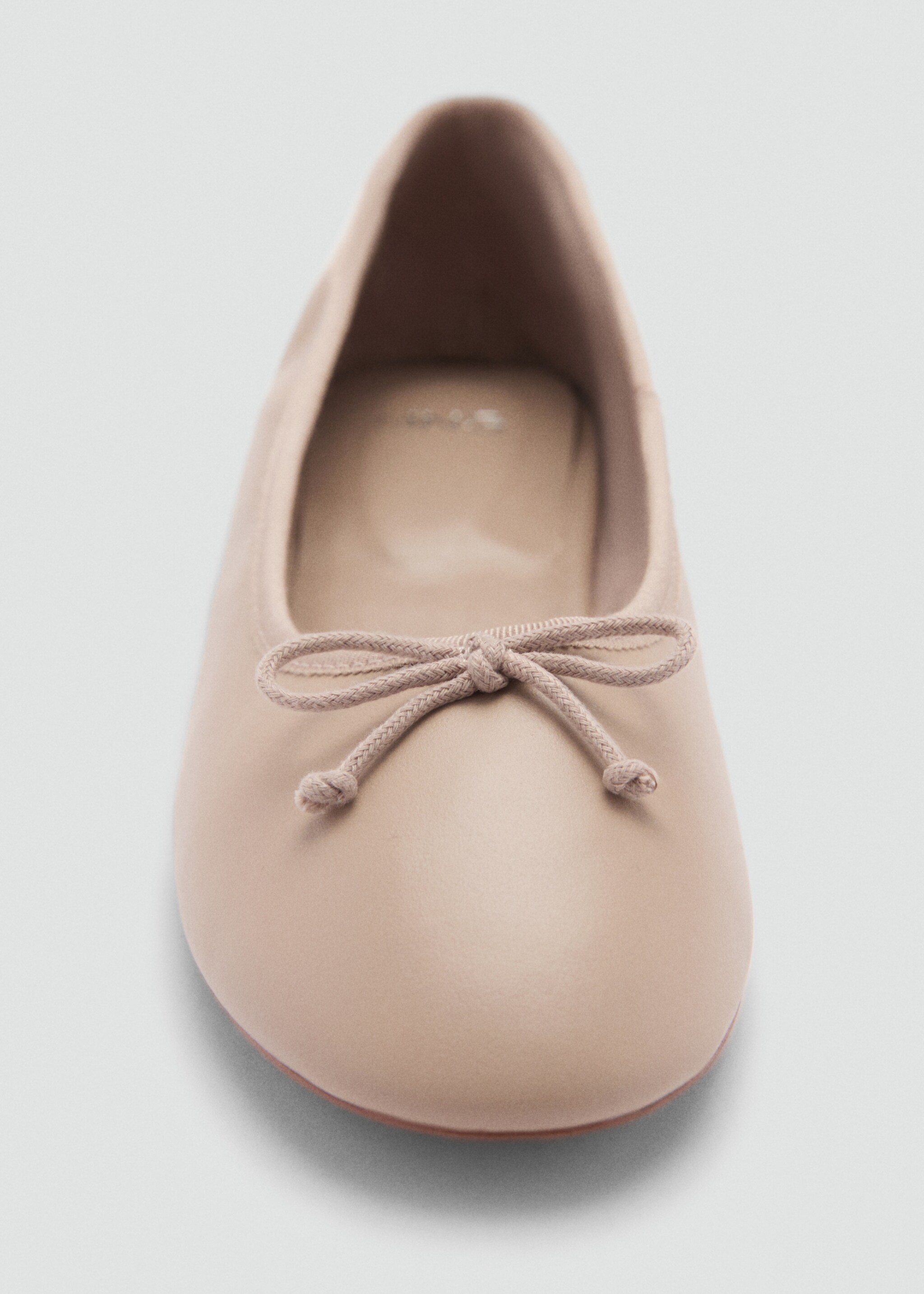 Leather ballet flats with bow - Details of the article 2