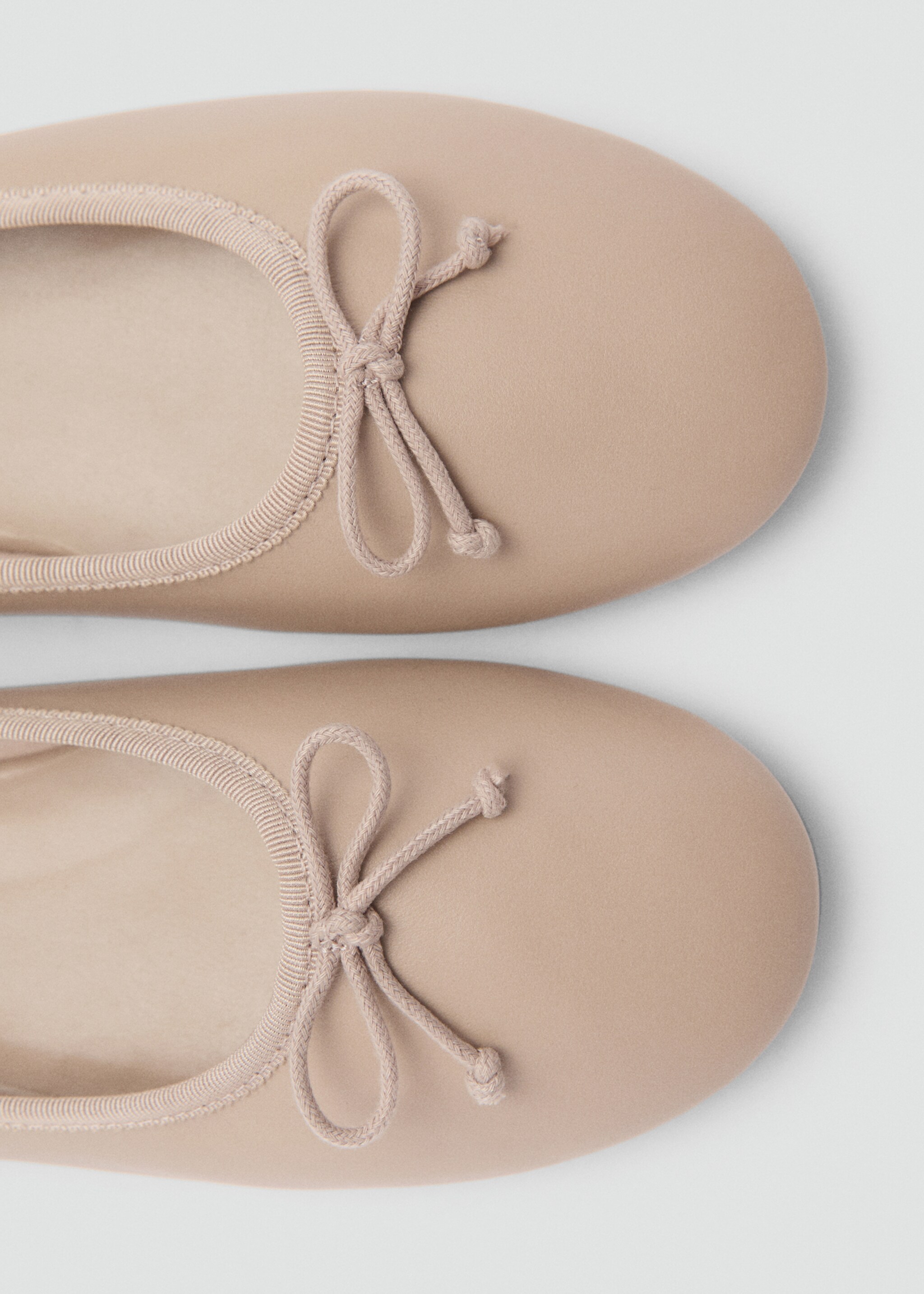 Leather ballet flats with bow - Details of the article 3