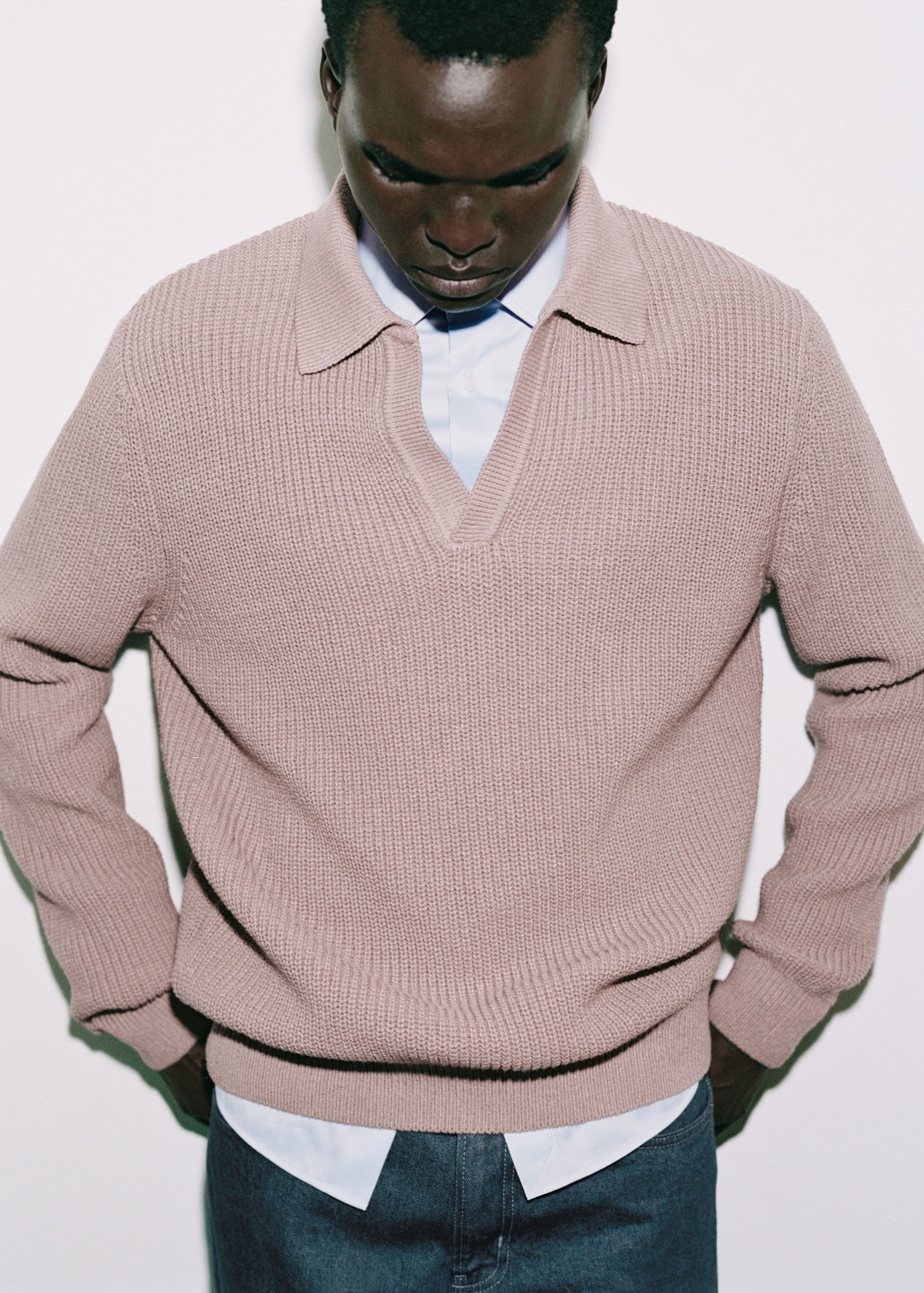Strickpoloshirt aus Baumwolle - Detail des Artikels 3