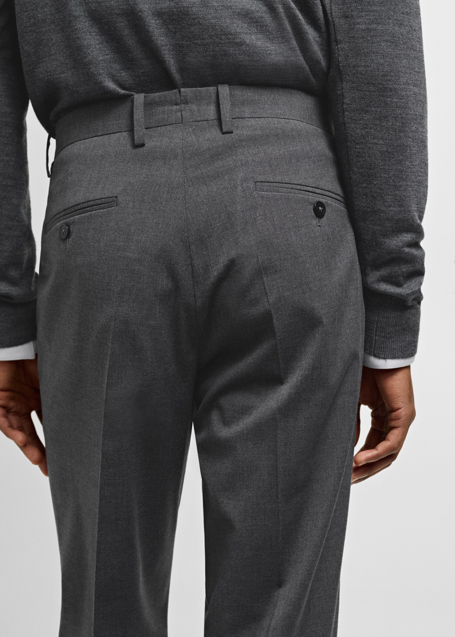Pantalón traje slim fit tejido comfort stretch - Detalle del artículo 3