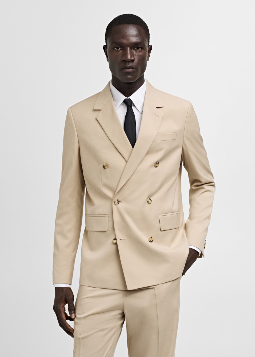 Double breasted regular fit suit jacket Men MANGO Malawi