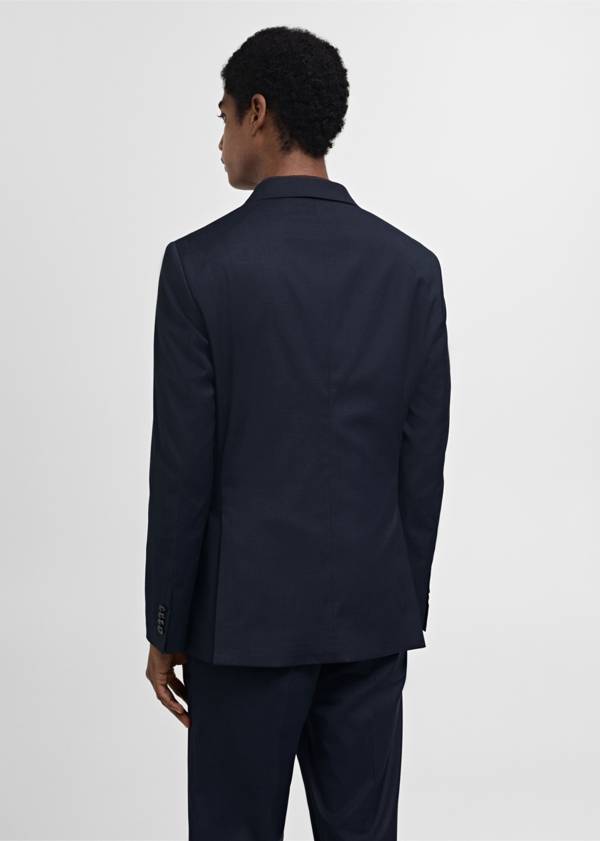 Stretch fabric slim-fit suit jacket - Reverse of the article