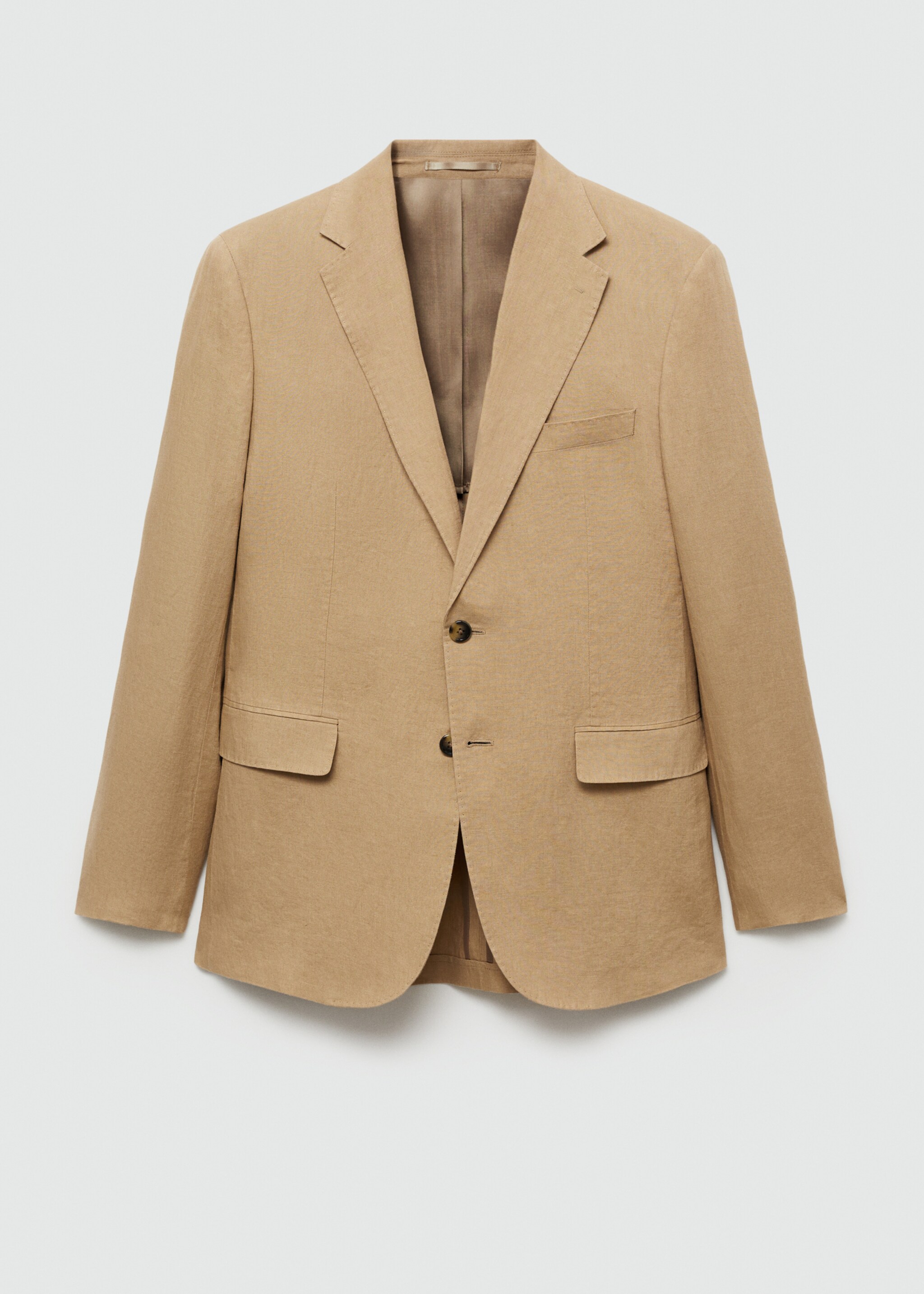 100% linen slim-fit suit jacket - Article without model