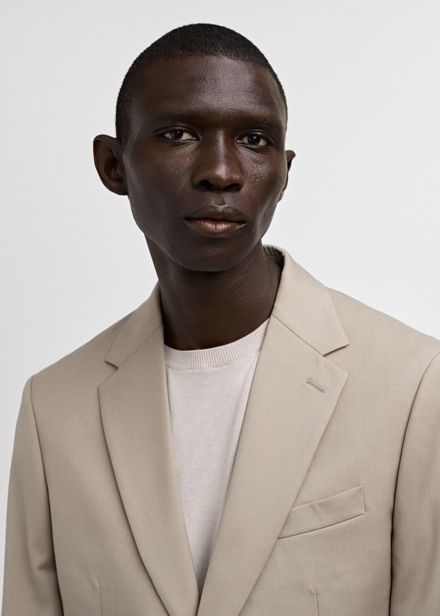 100% virgin wool slim-fit suit jacket - Details of the article 3