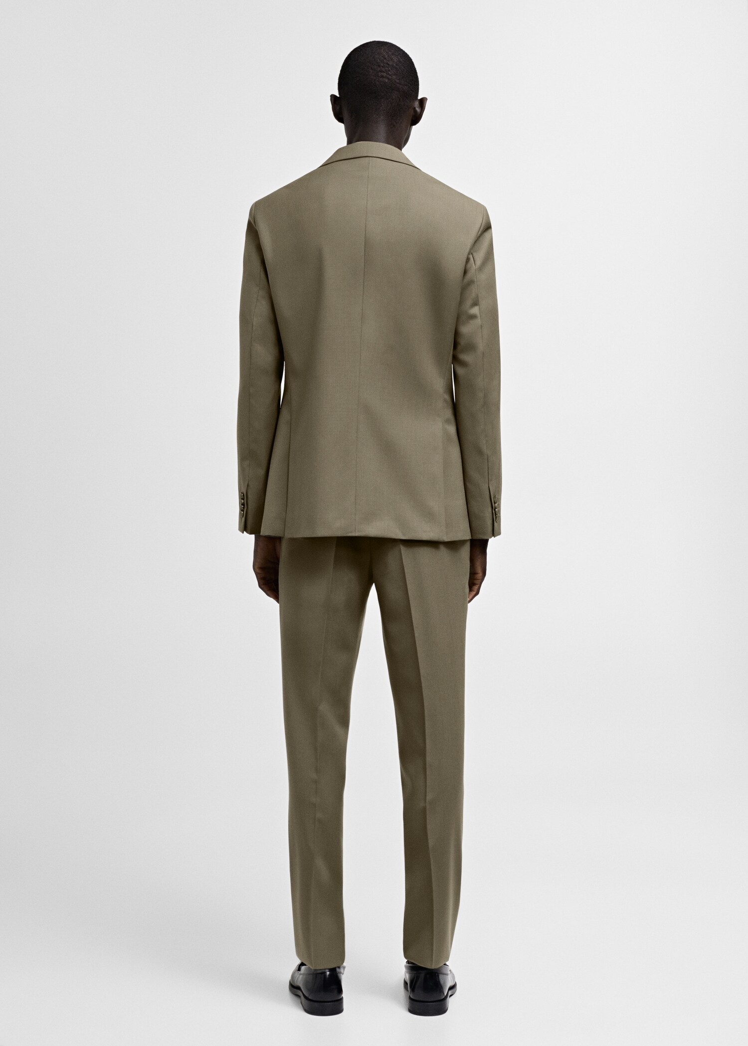 100% virgin wool slim-fit suit jacket - Reverse of the article