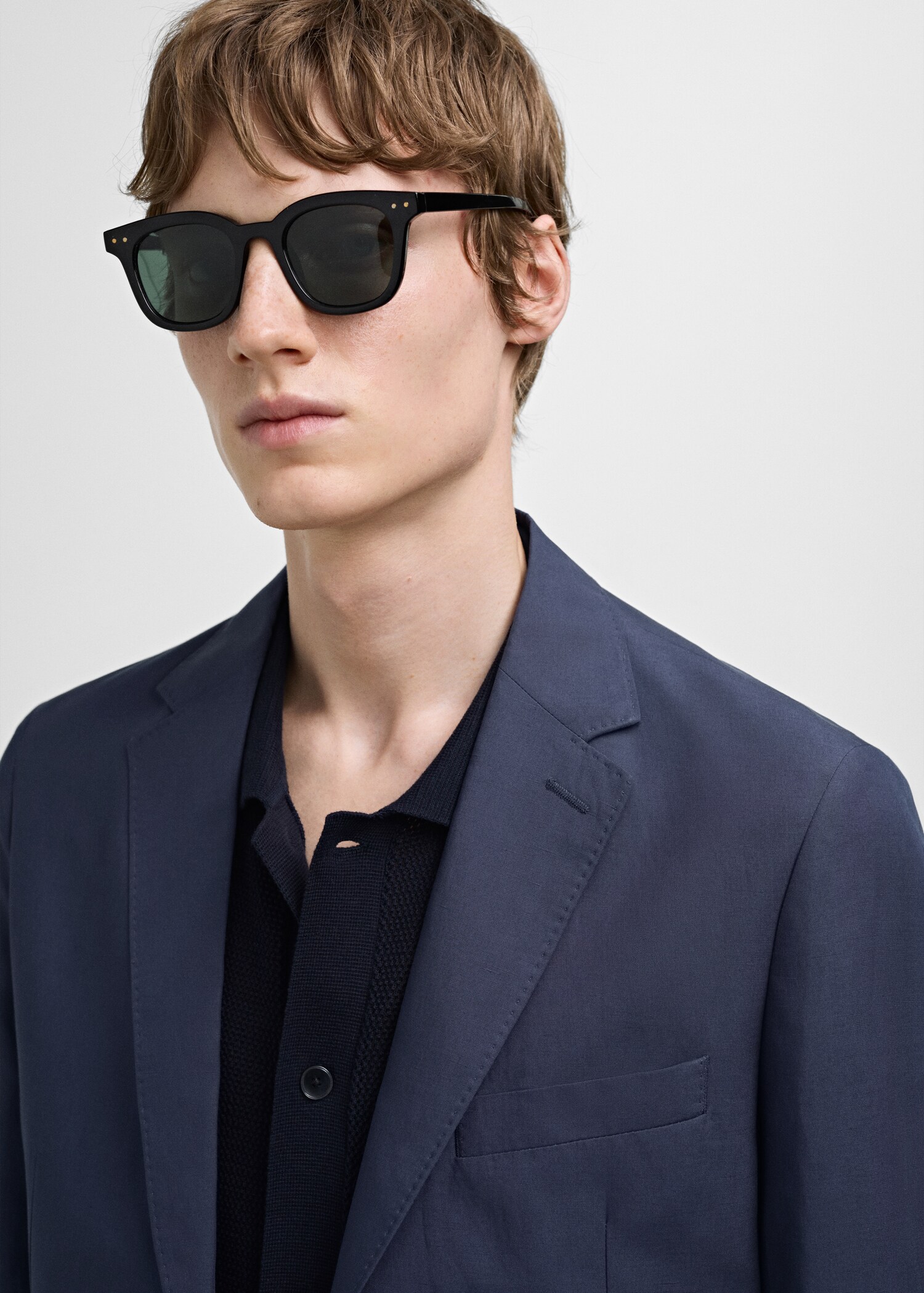 Костюмный пиджак slim fit из ткани стретч - Деталь изделия 3