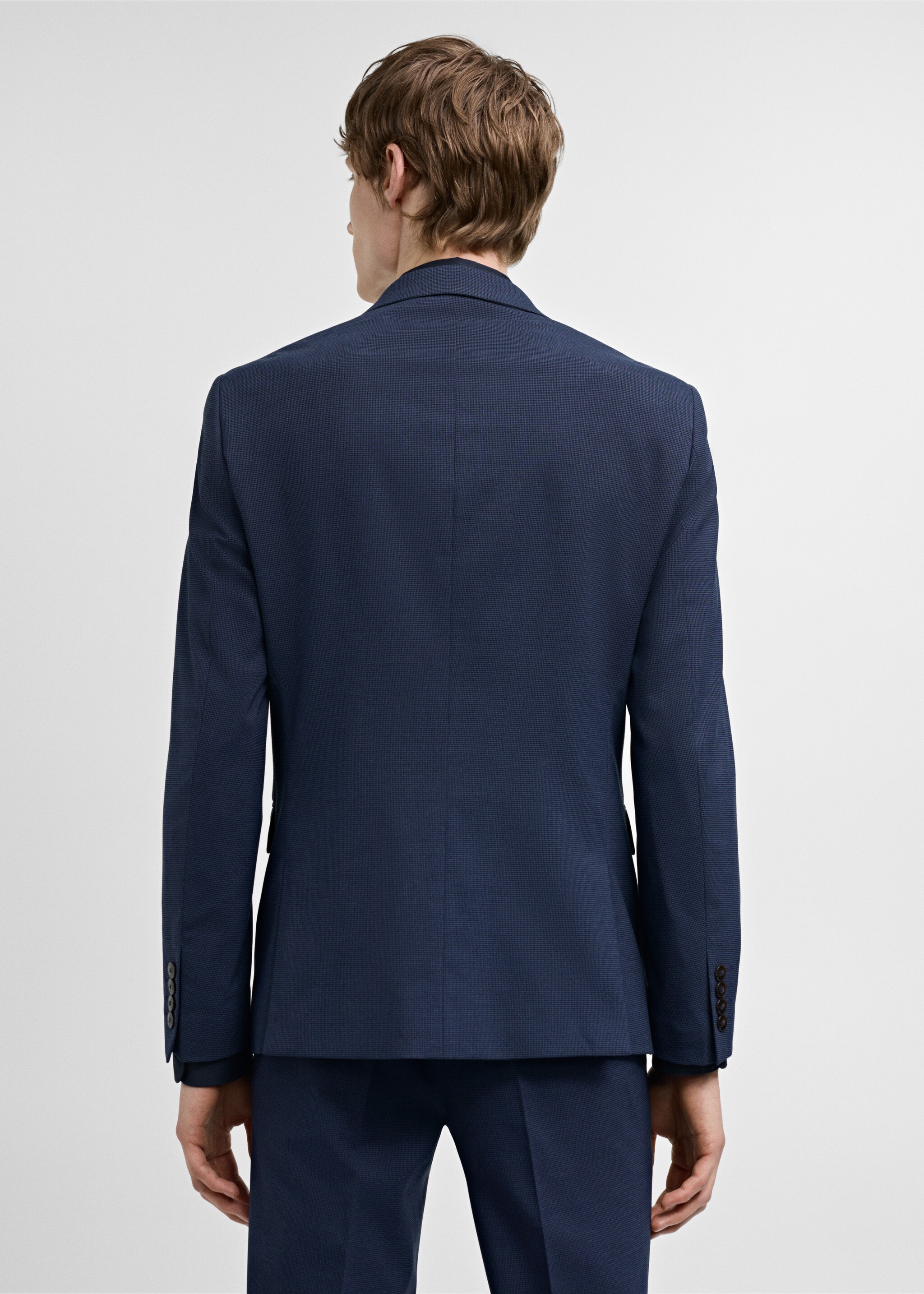 Super slim-fit suit jacket in stretch fabric - Reverse of the article