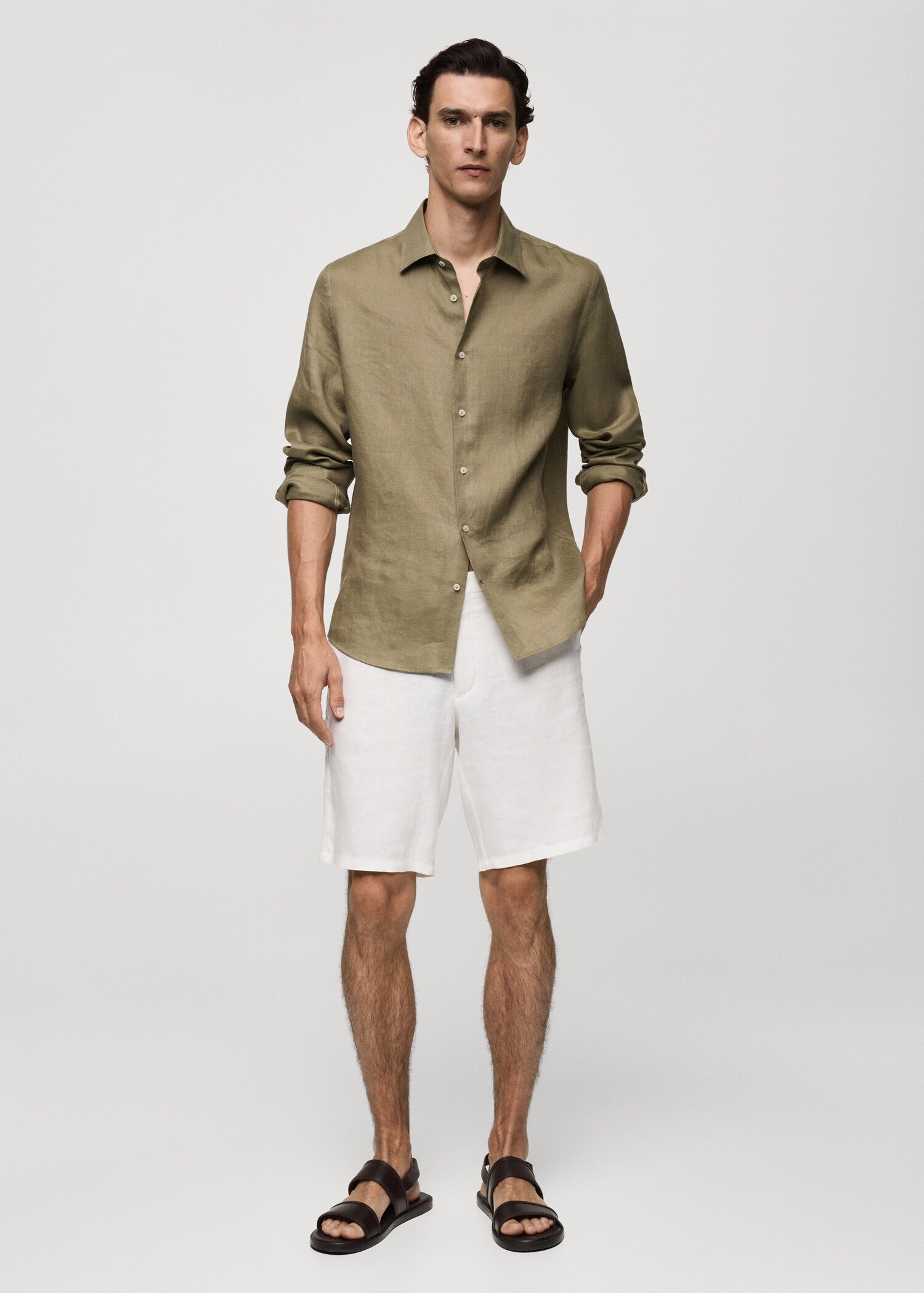 Camisa regular fit 100% lli - Pla general