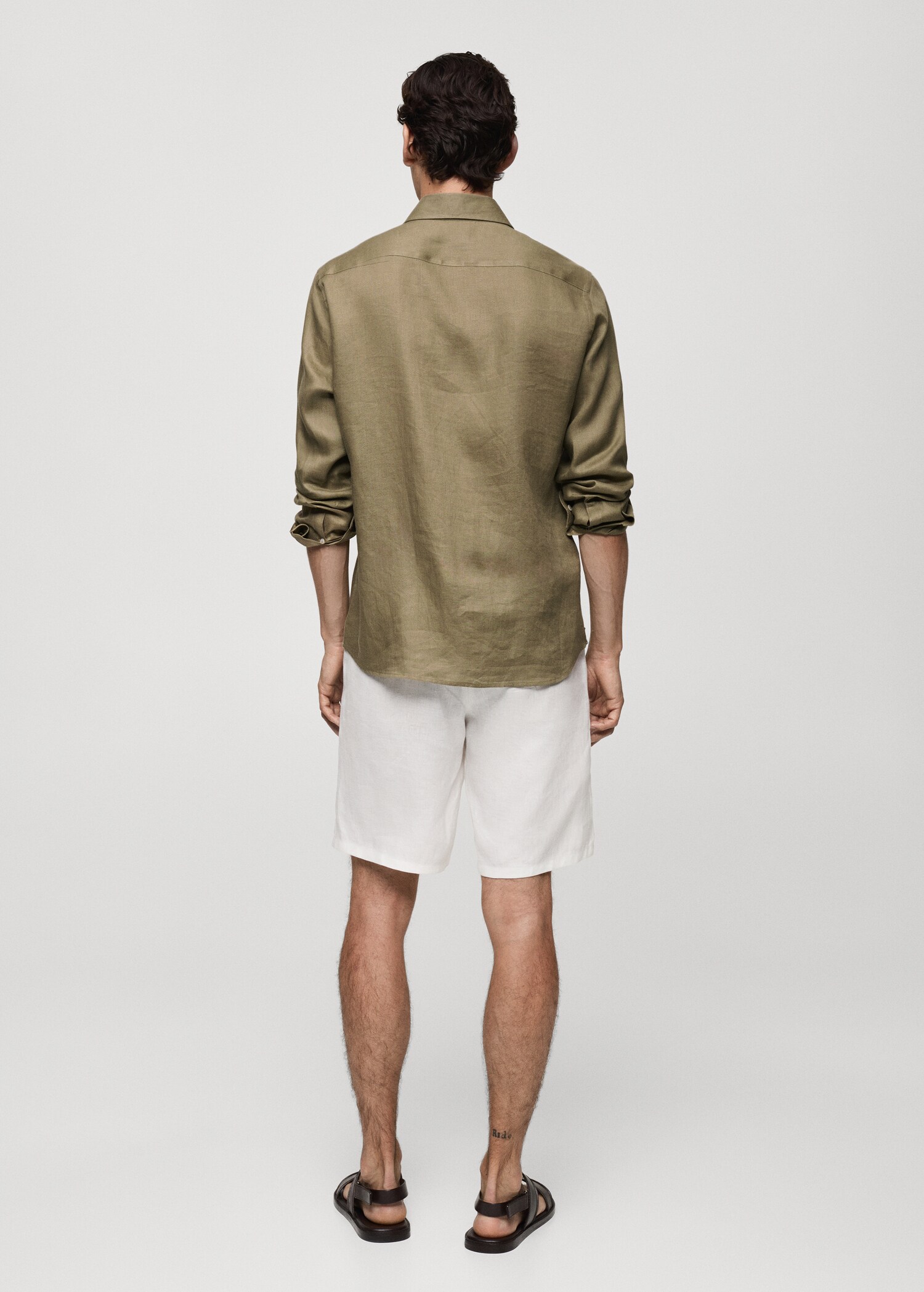 Camisa regular fit 100% lli - Revers de l'article