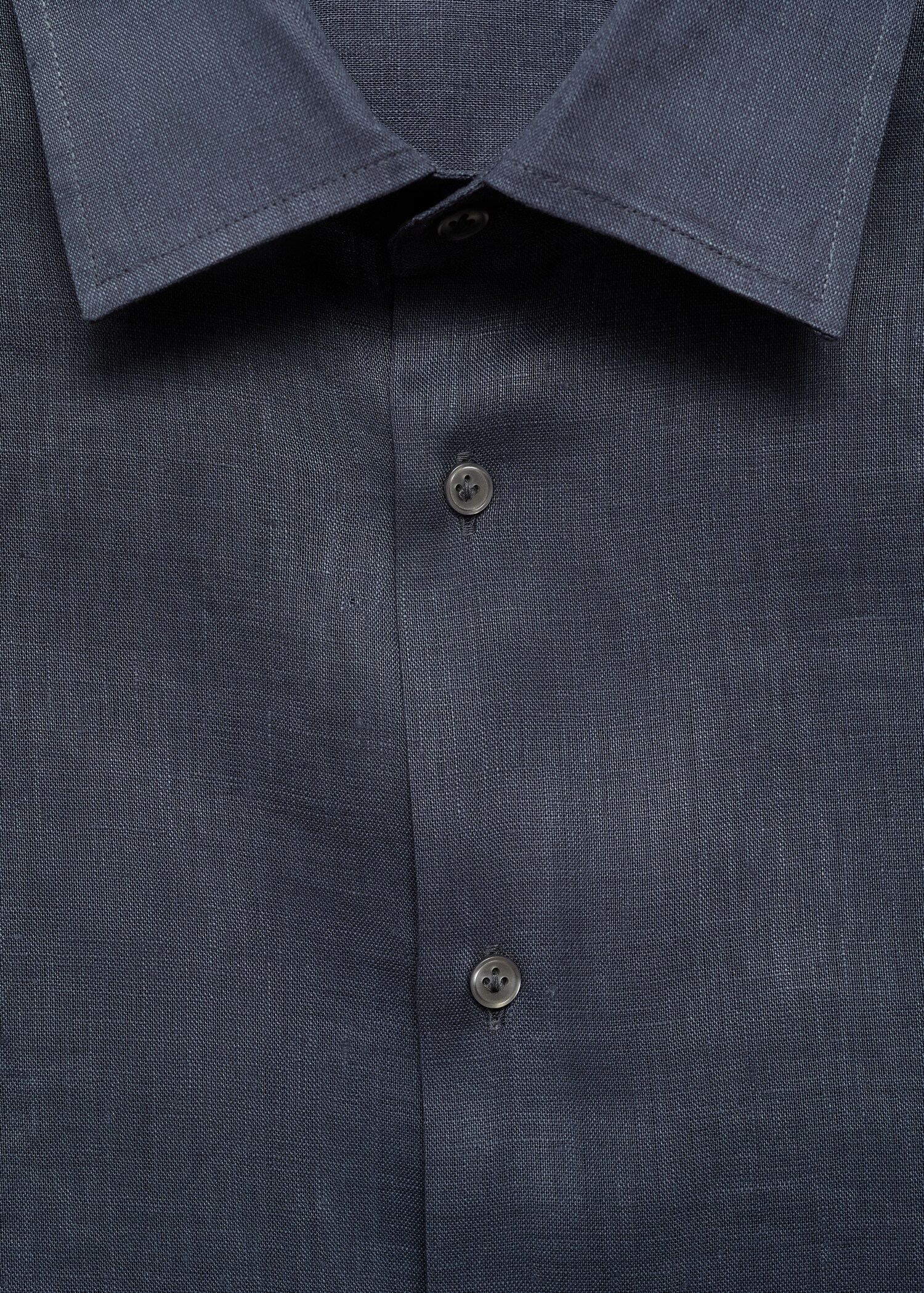 100% linen regular-fit shirt - Details of the article 8