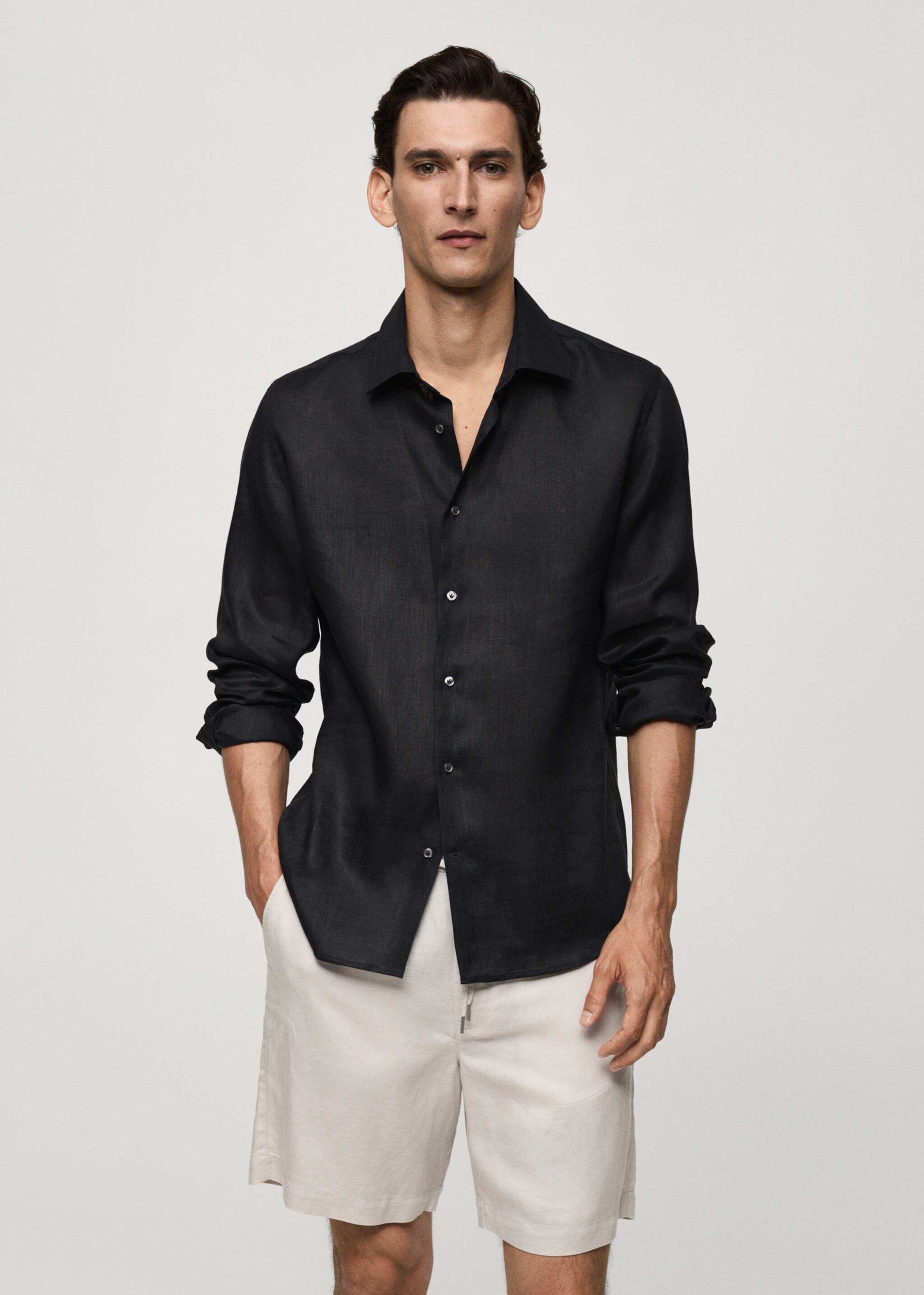 Camisa regular fit 100% lli - Pla mig