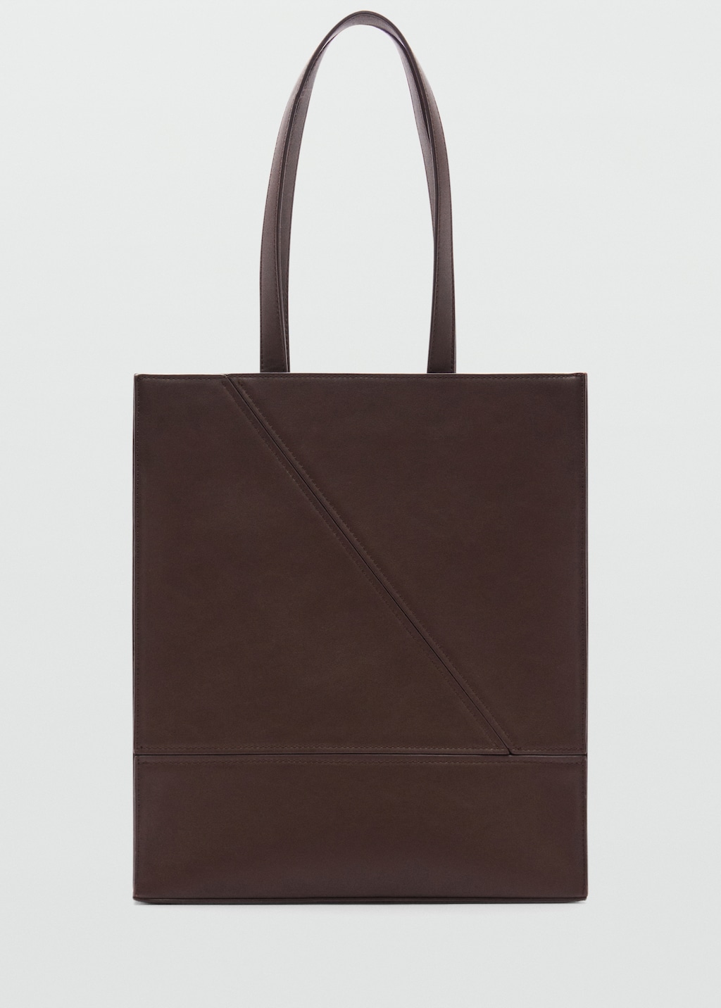 Mango Tote-Bag mit Leder-Effekt