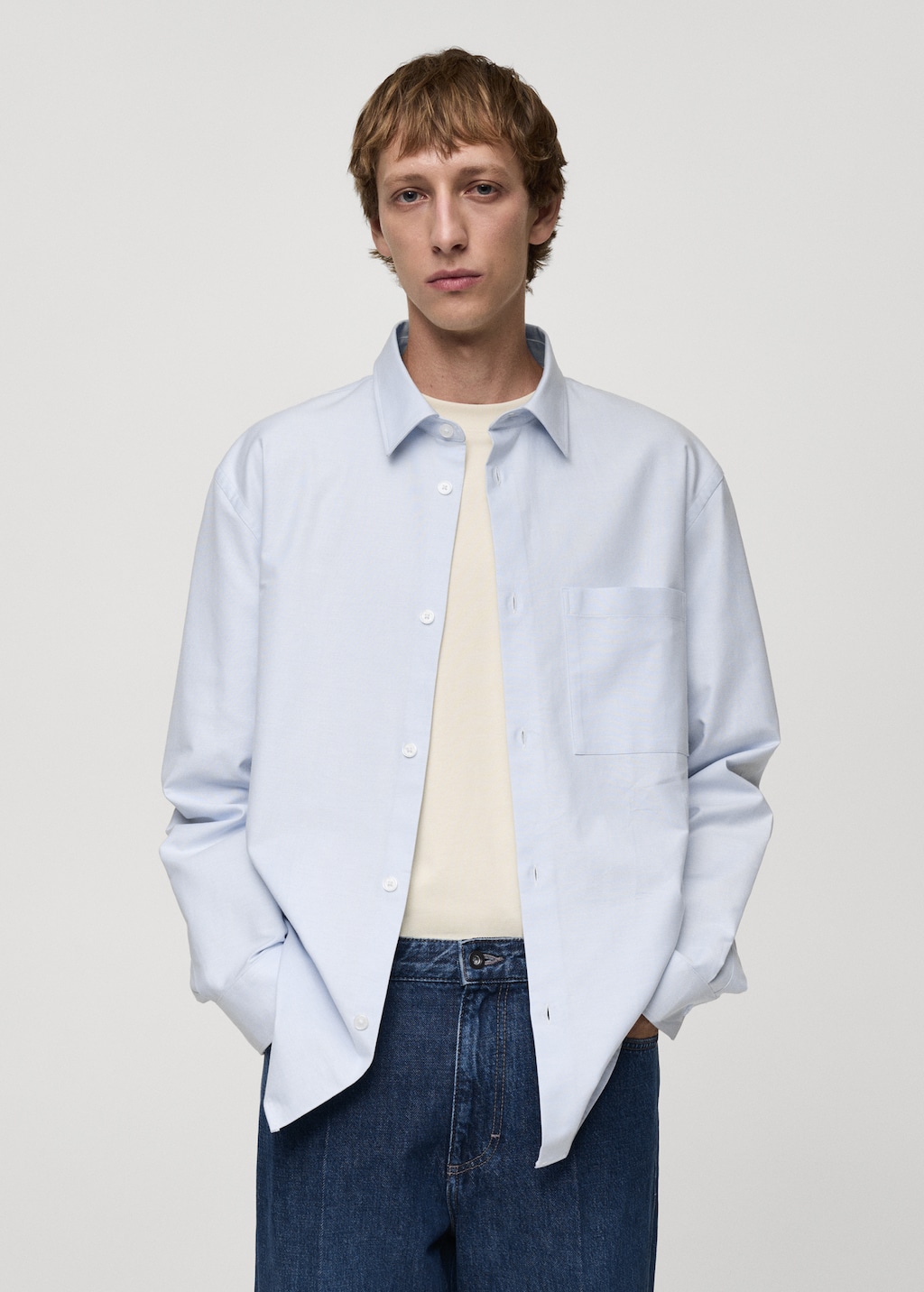 Mango Regular Fit-Hemd aus Oxfordgewebe