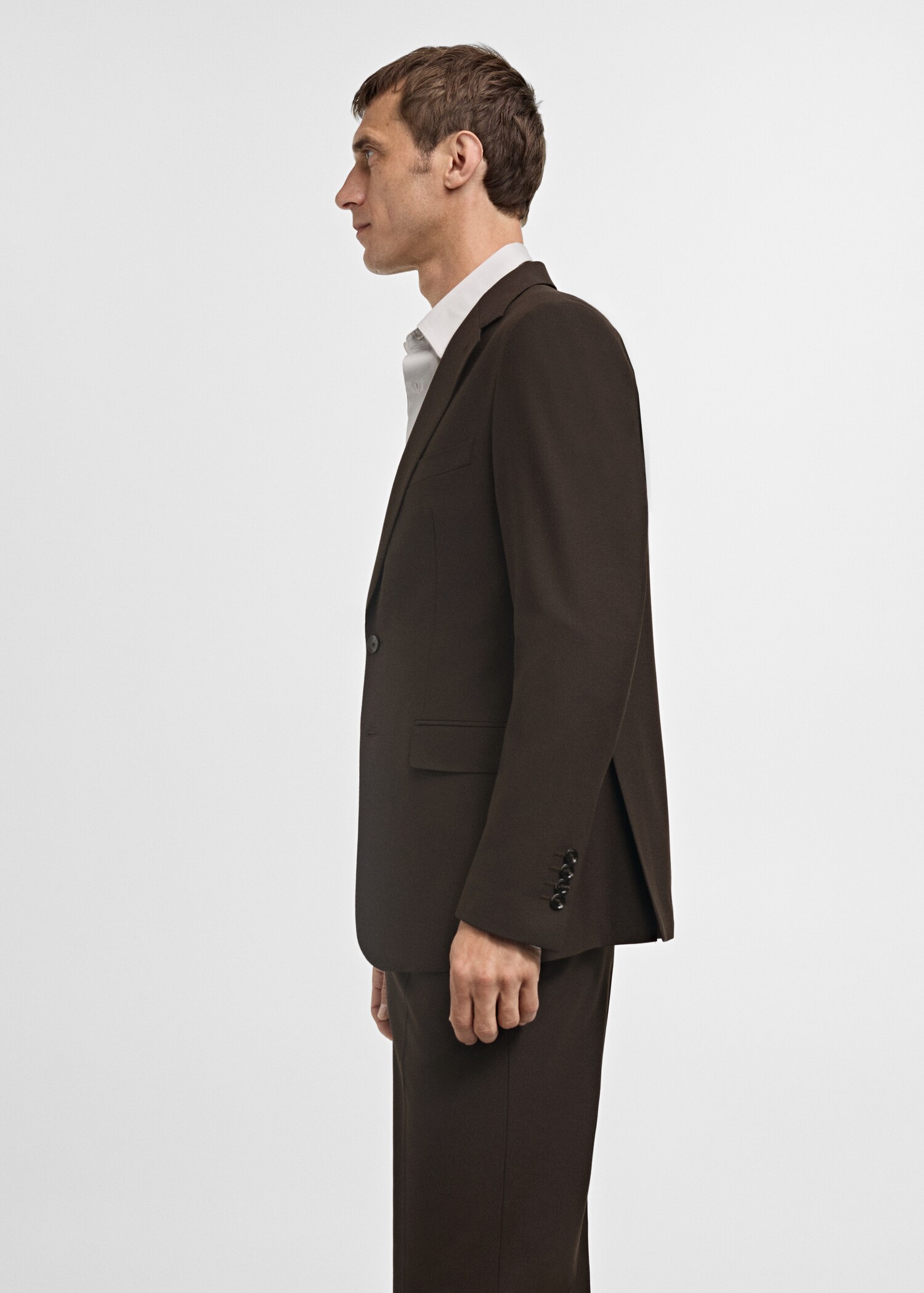 Crease-resistant wool suit jacket - Details of the article 4