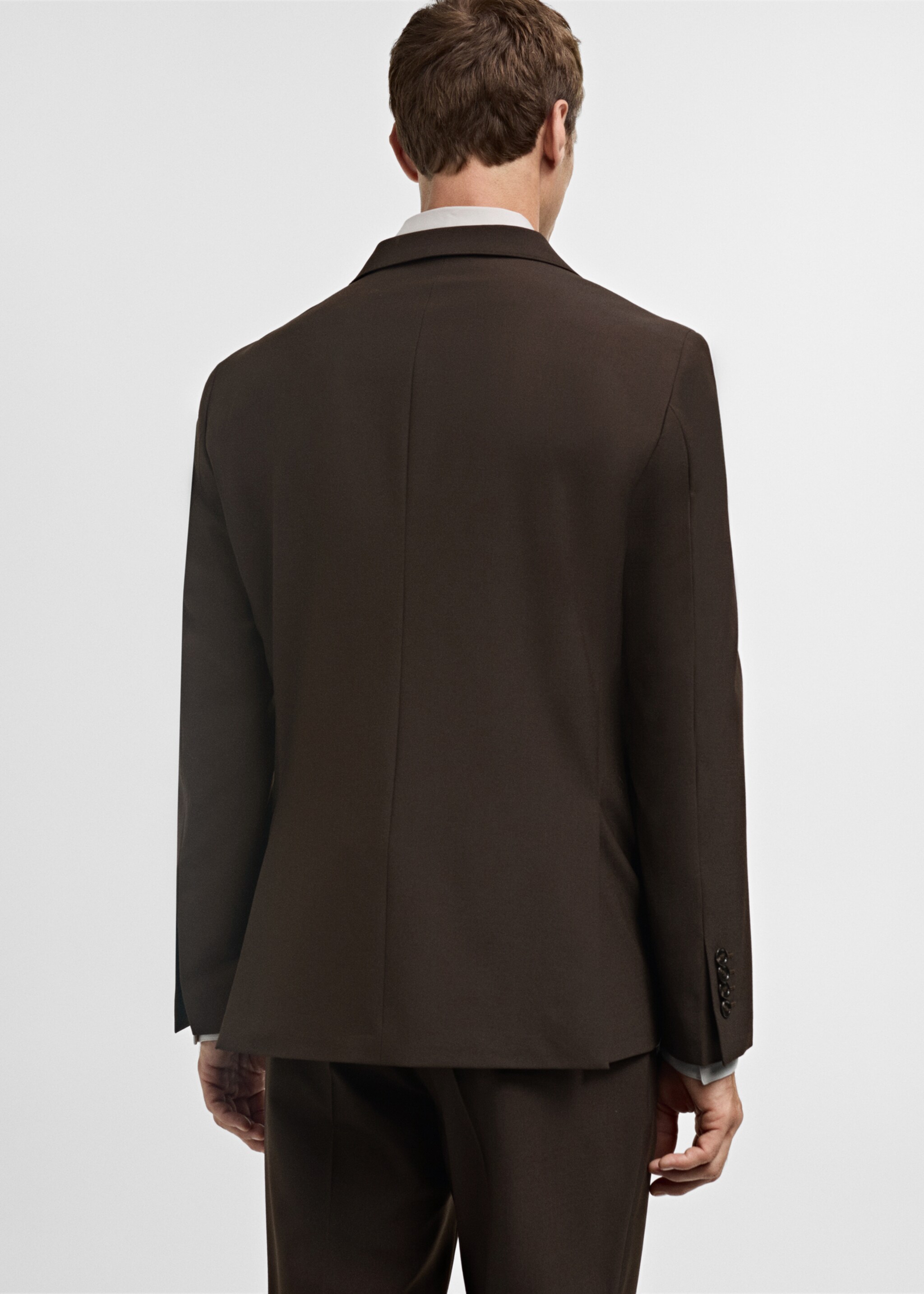 Crease-resistant wool suit jacket - Reverse of the article