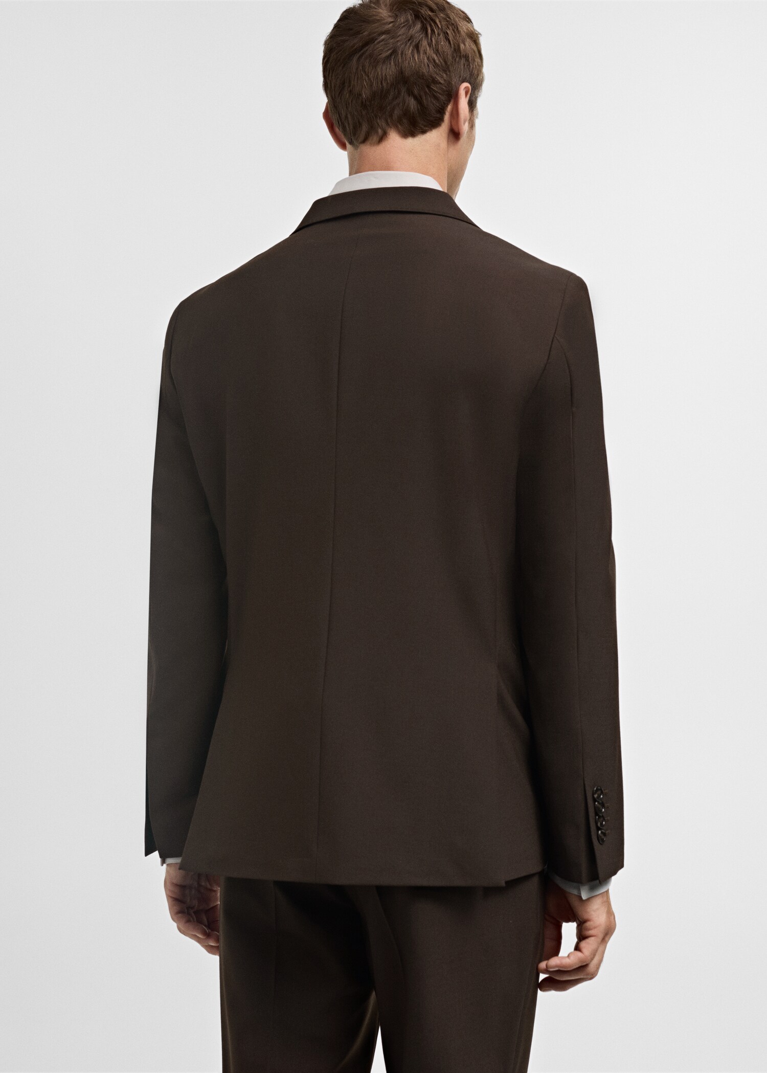 Crease-resistant wool suit jacket - Reverse of the article