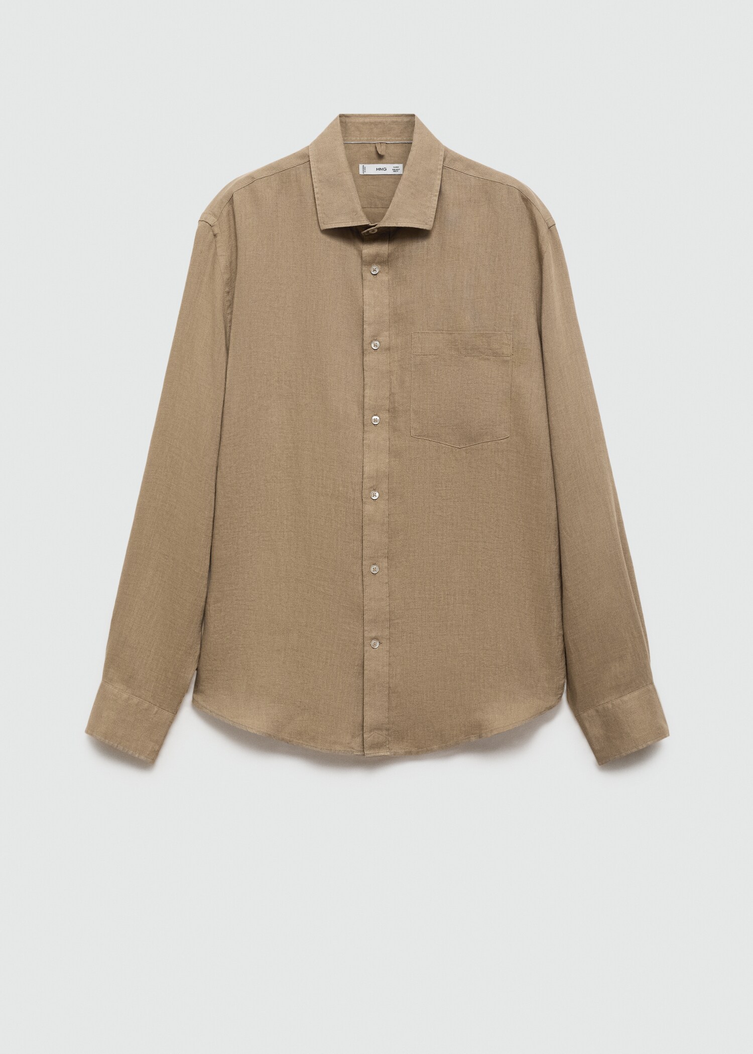Classic fit 100% linen shirt - Article without model