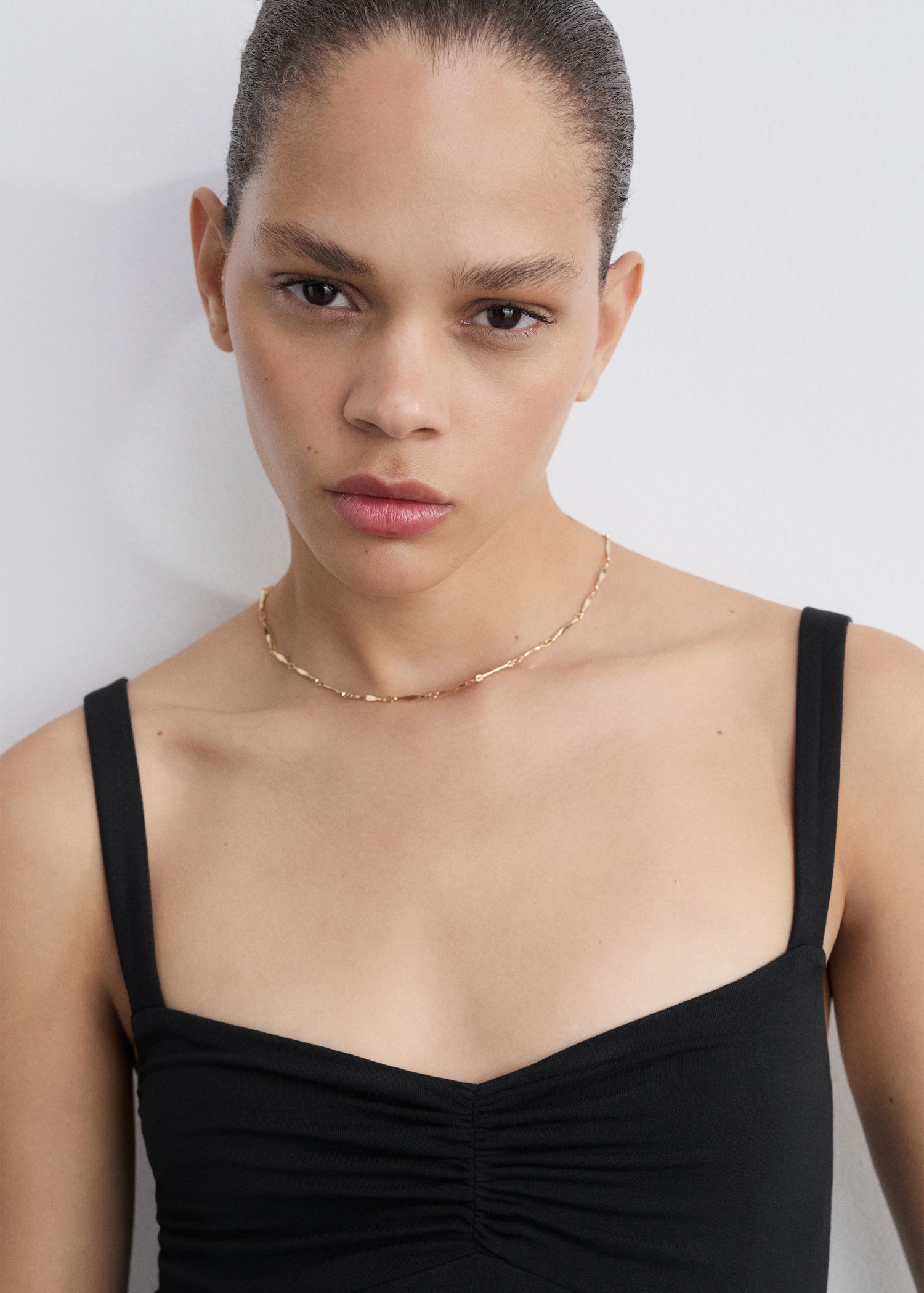 Strapless flared dress - Details of the article 1