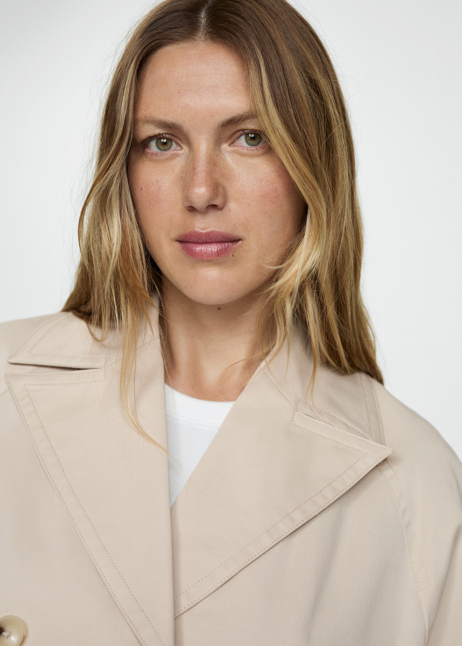 Double-breasted cropped trenchcoat - Detail van het artikel 3