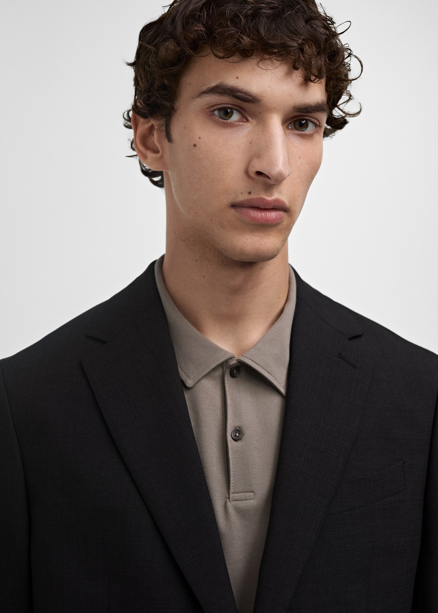 100% virgin wool slim-fit suit jacket - Details of the article 3