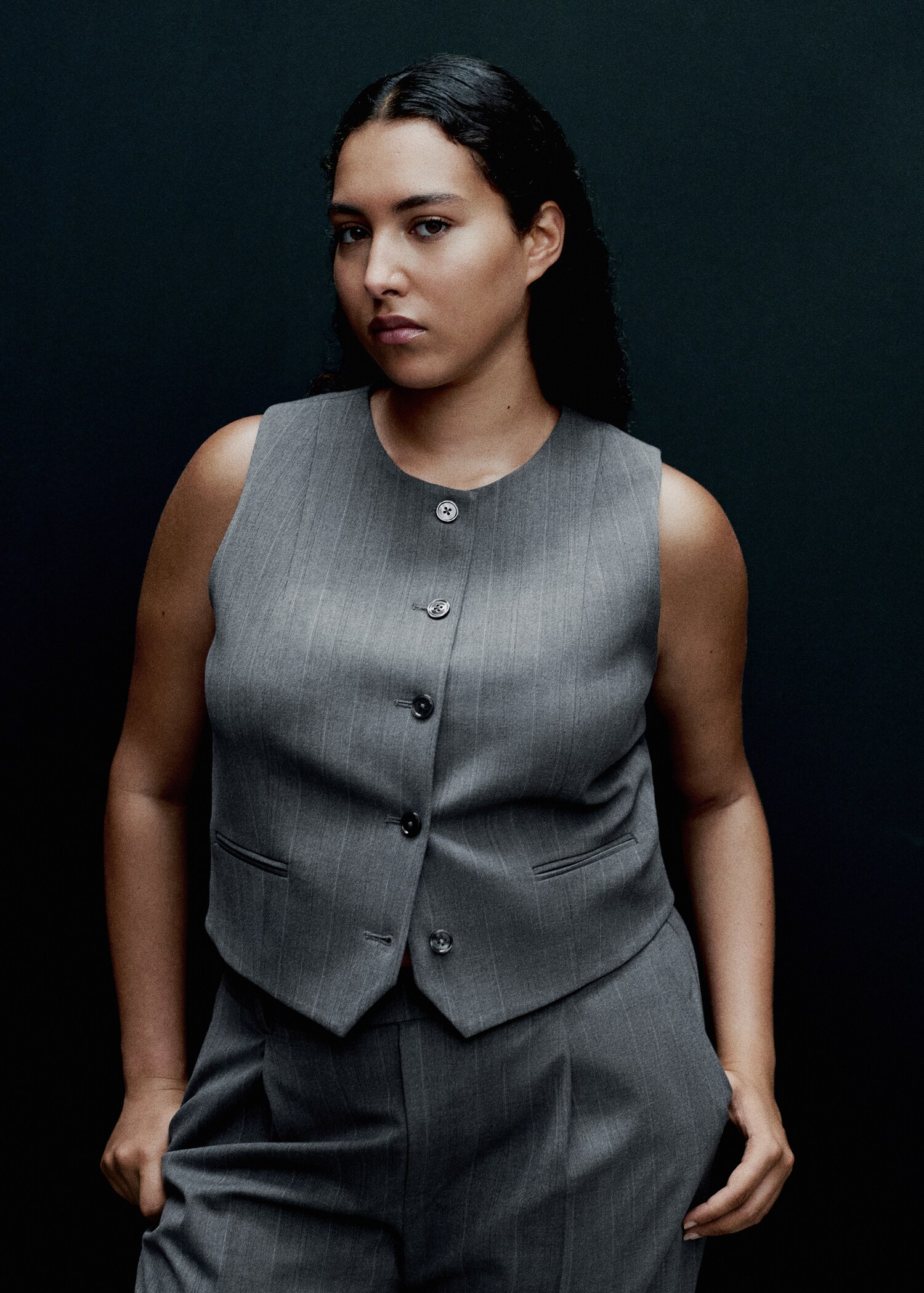 Pinstriped suit vest - Details of the article 7
